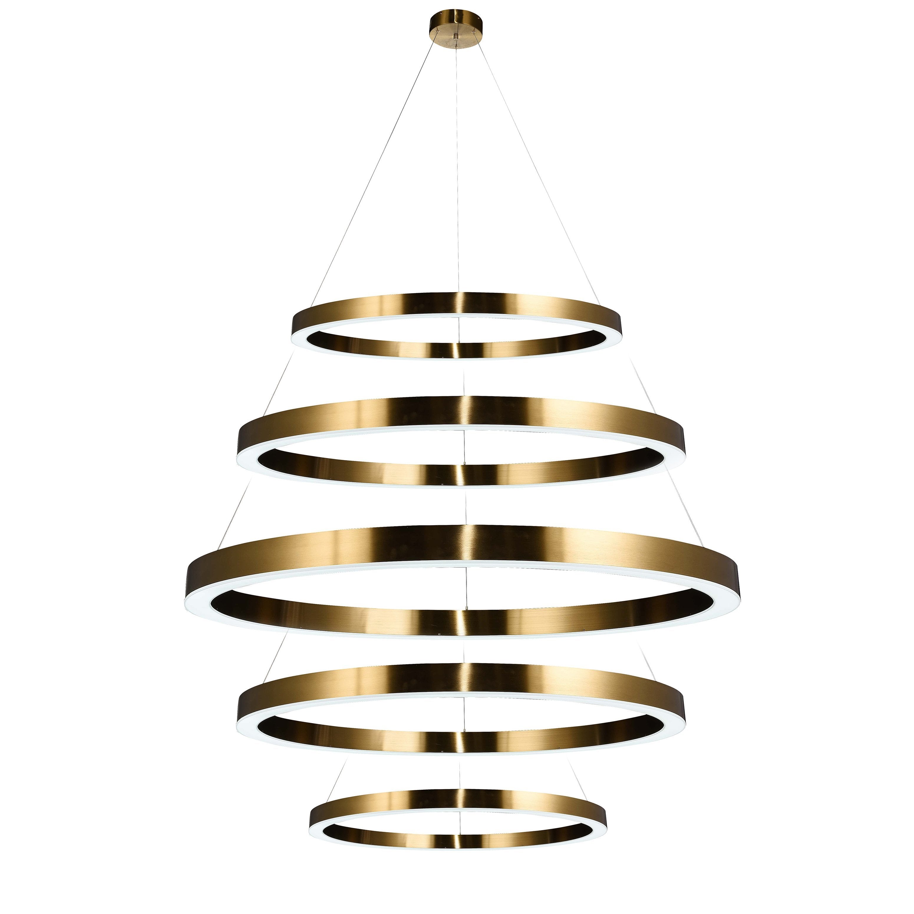 Liana Round 5-Ring LED Chandelier - Italian Concept - 