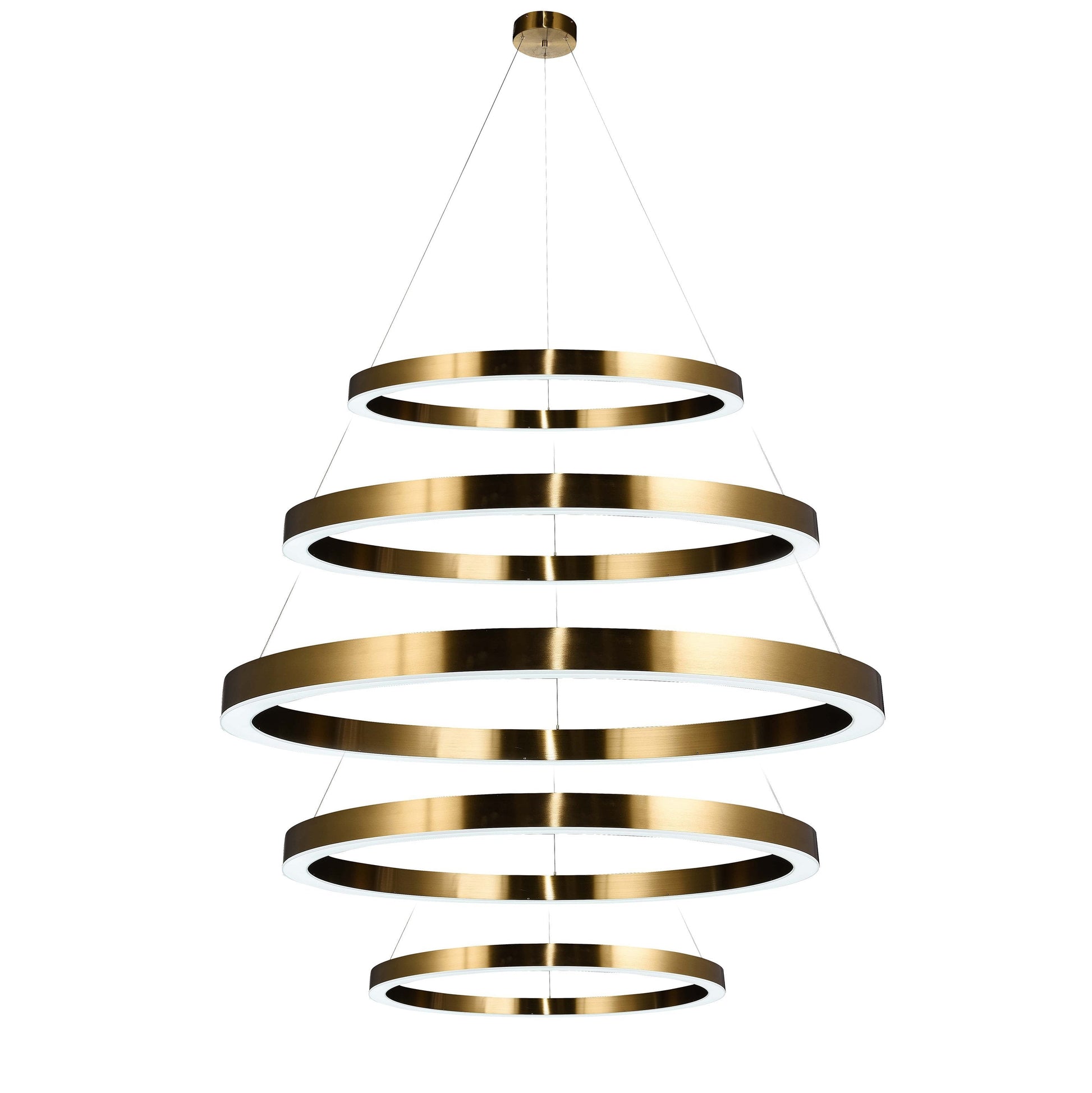 Liana Round 5-Ring Double LED Chandelier - Italian Concept - 