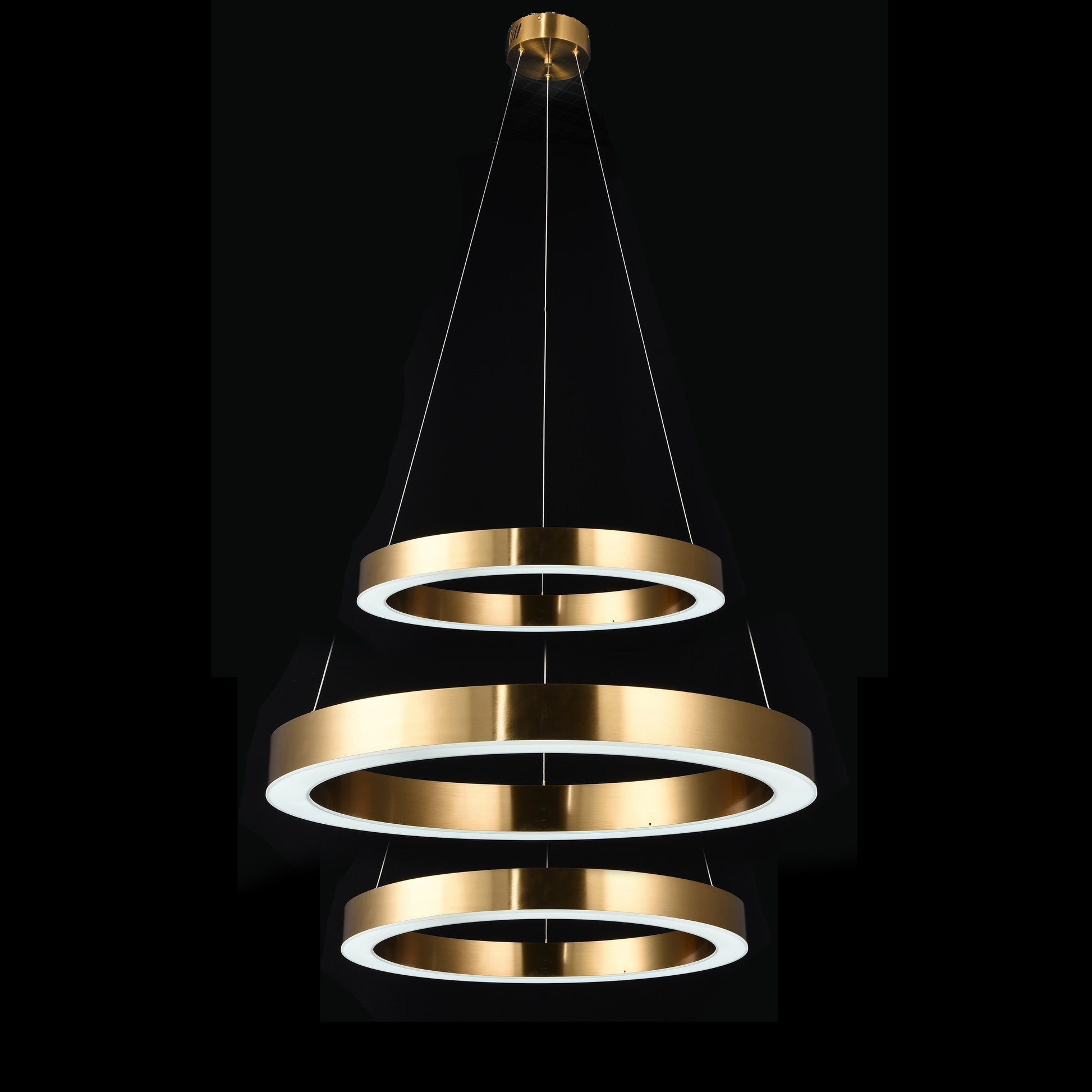 Liana Round 3-Ring LED Chandelier - Italian Concept - 