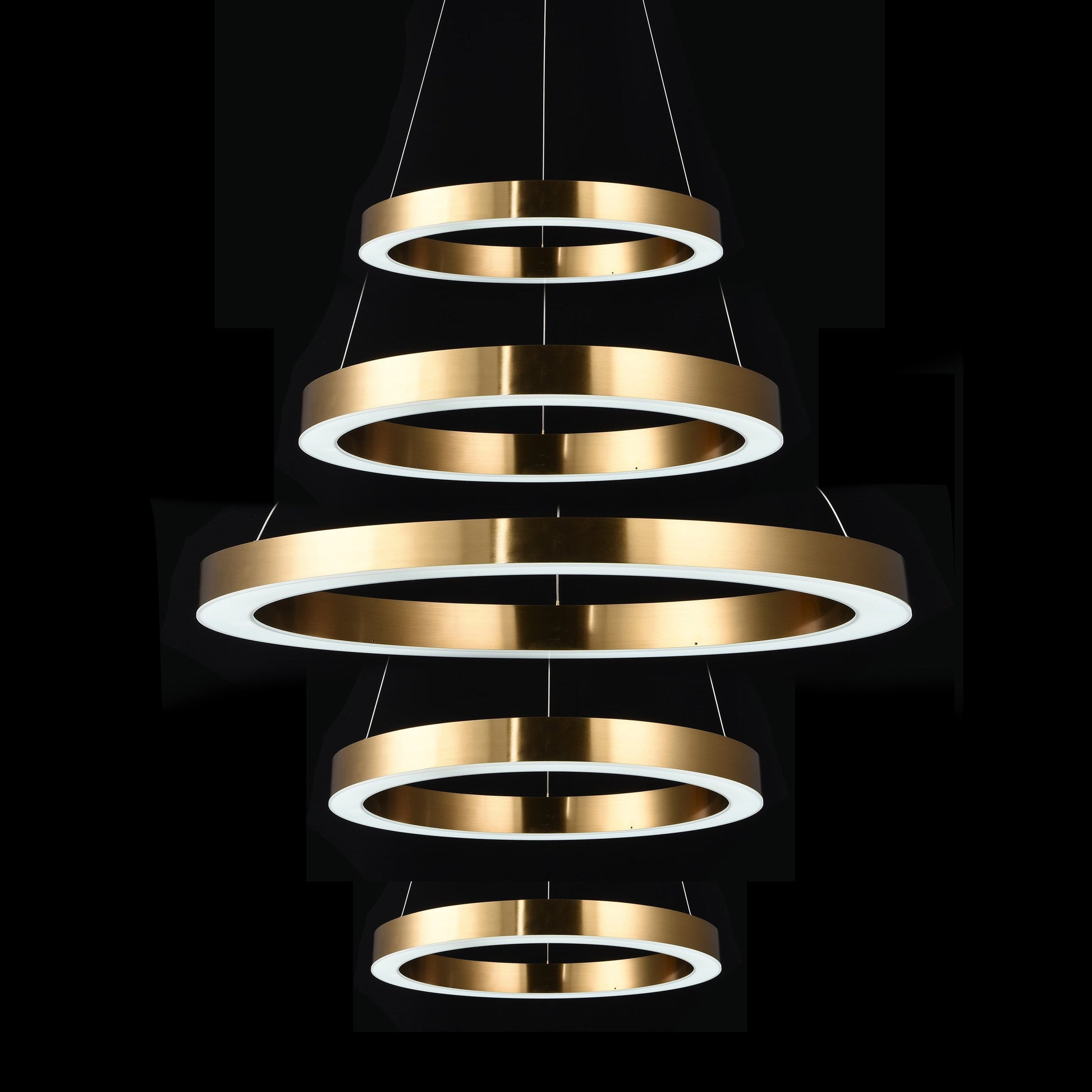 Liana Round 5-Ring Double LED Chandelier - Italian Concept - 