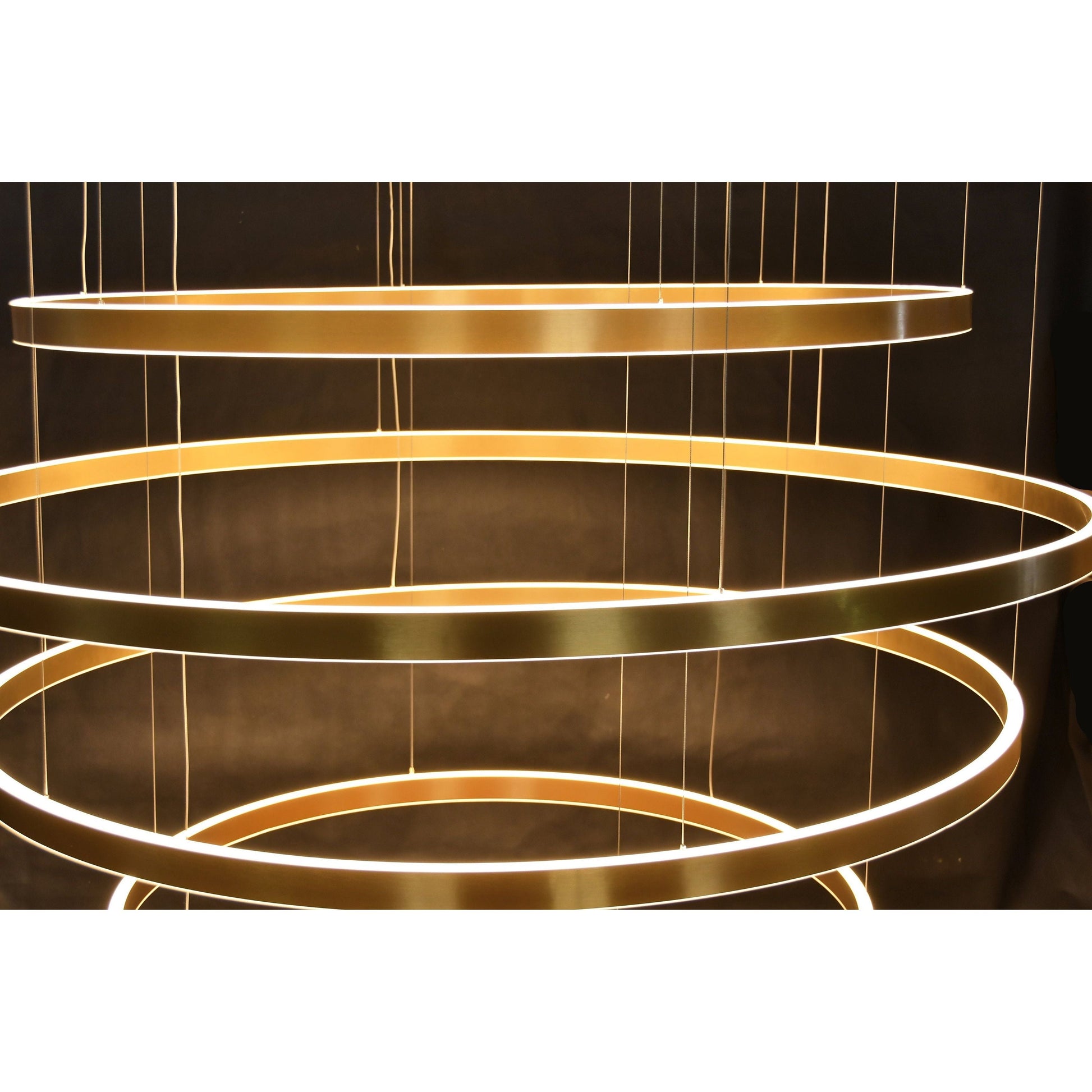 Liana Round 5-Ring Double LED Chandelier - Italian Concept - 