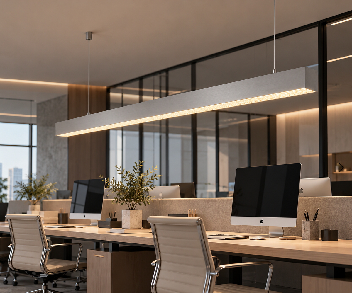 Architectural Anti-Glare Linear Pendant Light