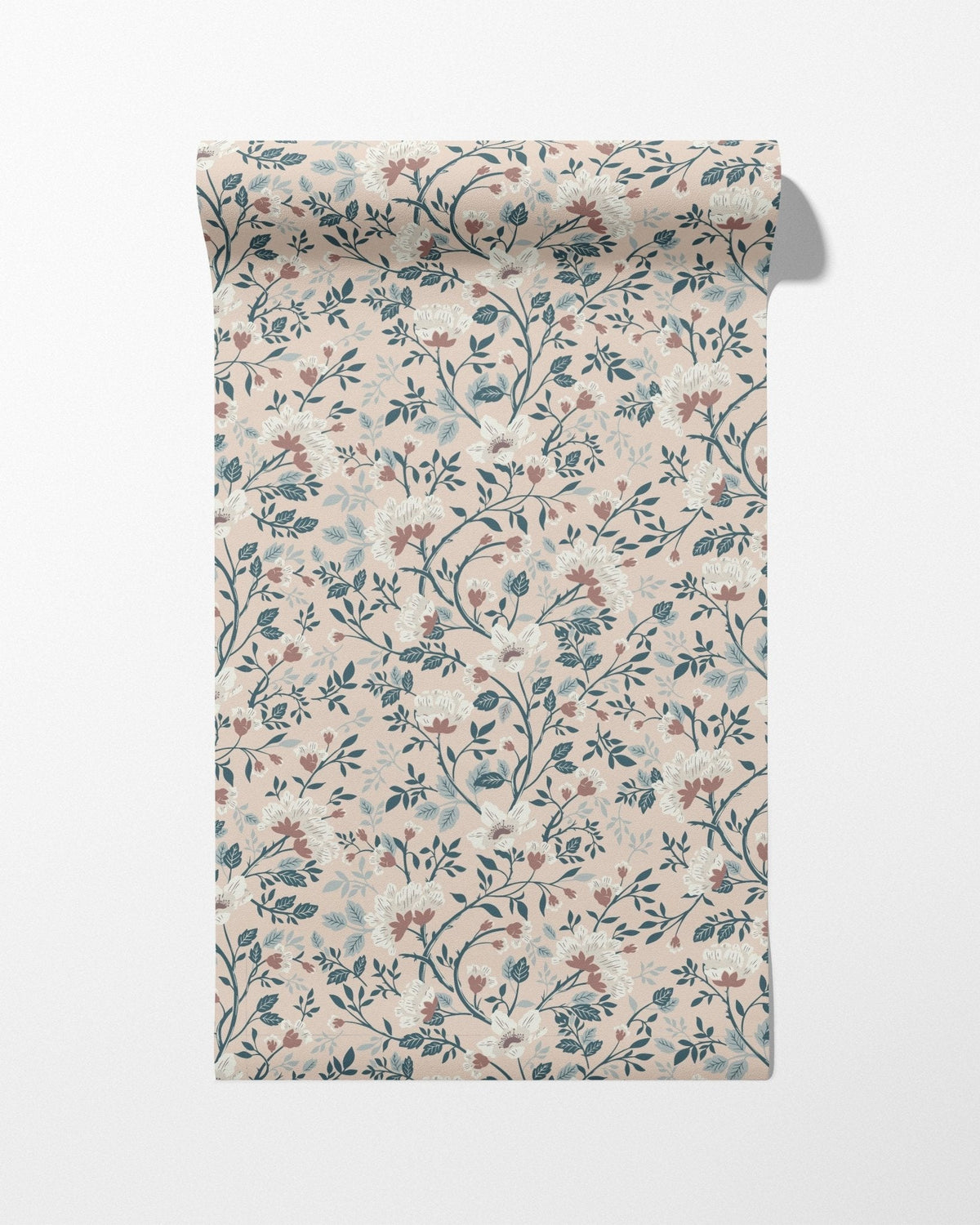 Camellia Study Wallpaper in Petal Cream