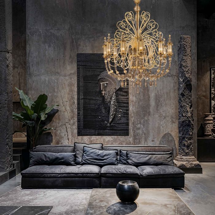 Bucintoro Chandelier Murano Glass