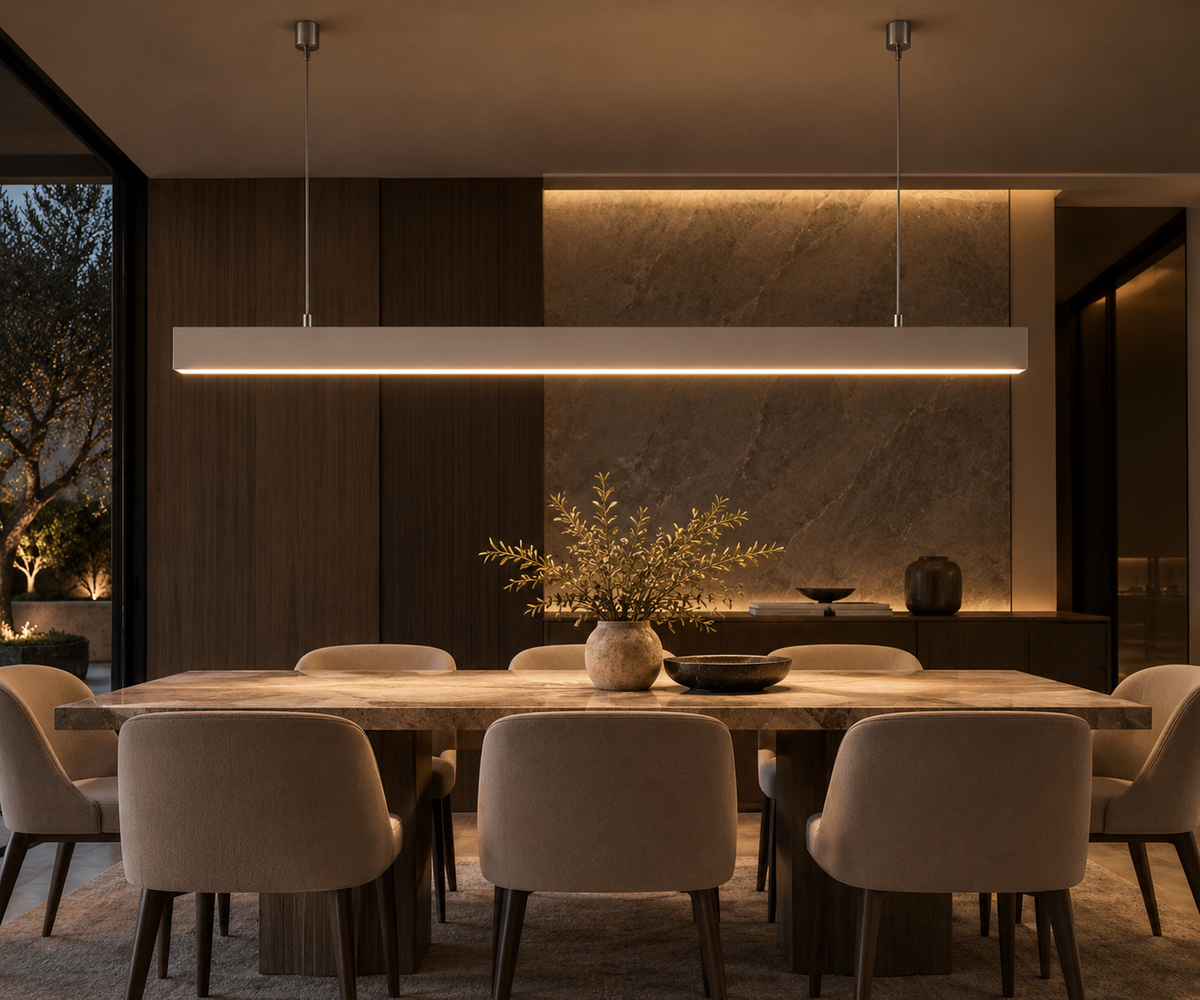 Architectural Anti-Glare Linear Pendant Light