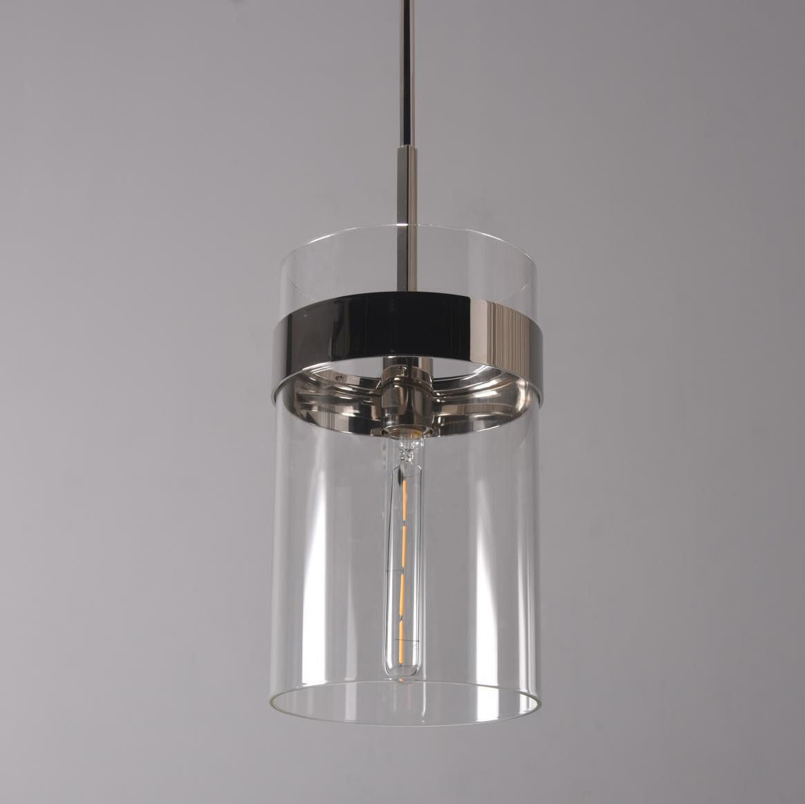 Armature Cylinder Glass Pendant Light - Italian Concept