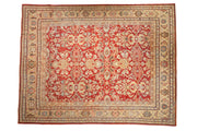 9x11.5 Vintage Distressed Mahal Carpet