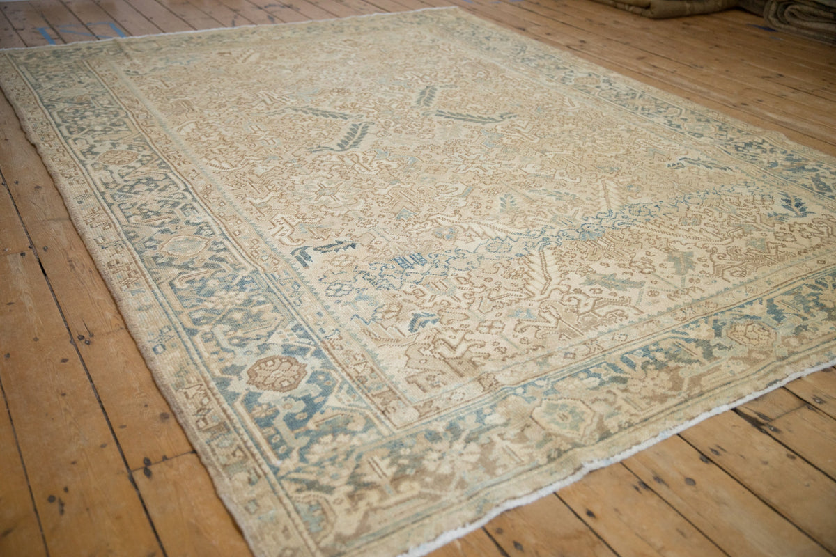 7.5x9.5 Vintage Distressed Heriz Carpet