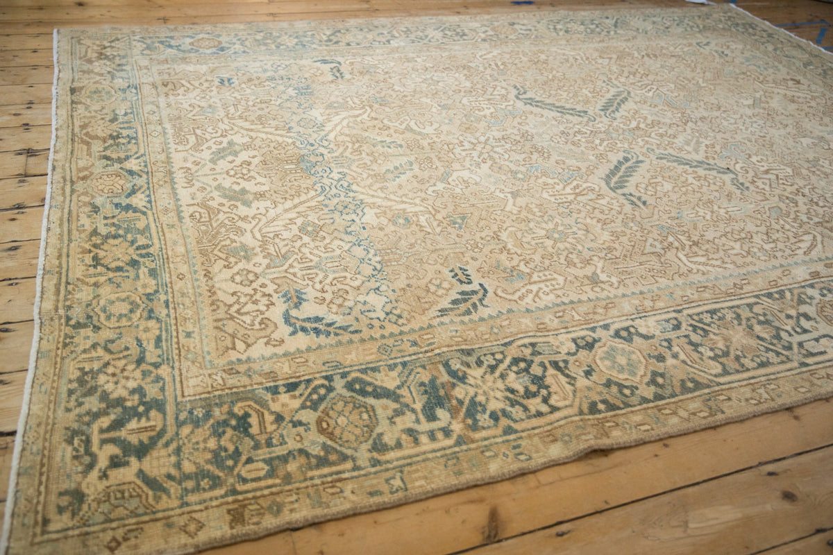 7.5x9.5 Vintage Distressed Heriz Carpet