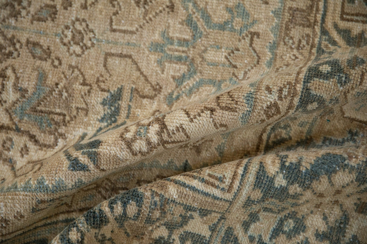 7.5x9.5 Vintage Distressed Heriz Carpet