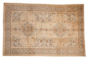 7x11 Vintage Distressed Tabriz Carpet