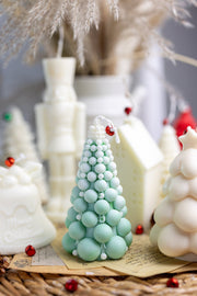 Bubble Christmas Tree Candle – Hand-Poured All-Natural Soy Wax – Holiday Decorative Gift Candle