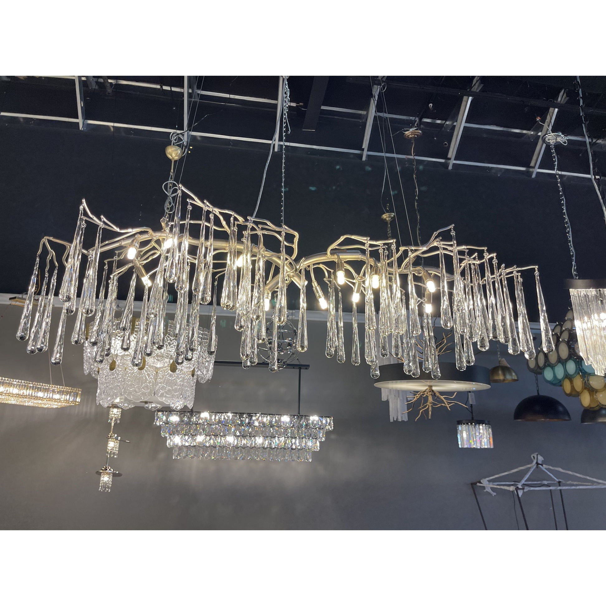 Lukas Linear Organic Branching Chandelier - Italian Concept - 