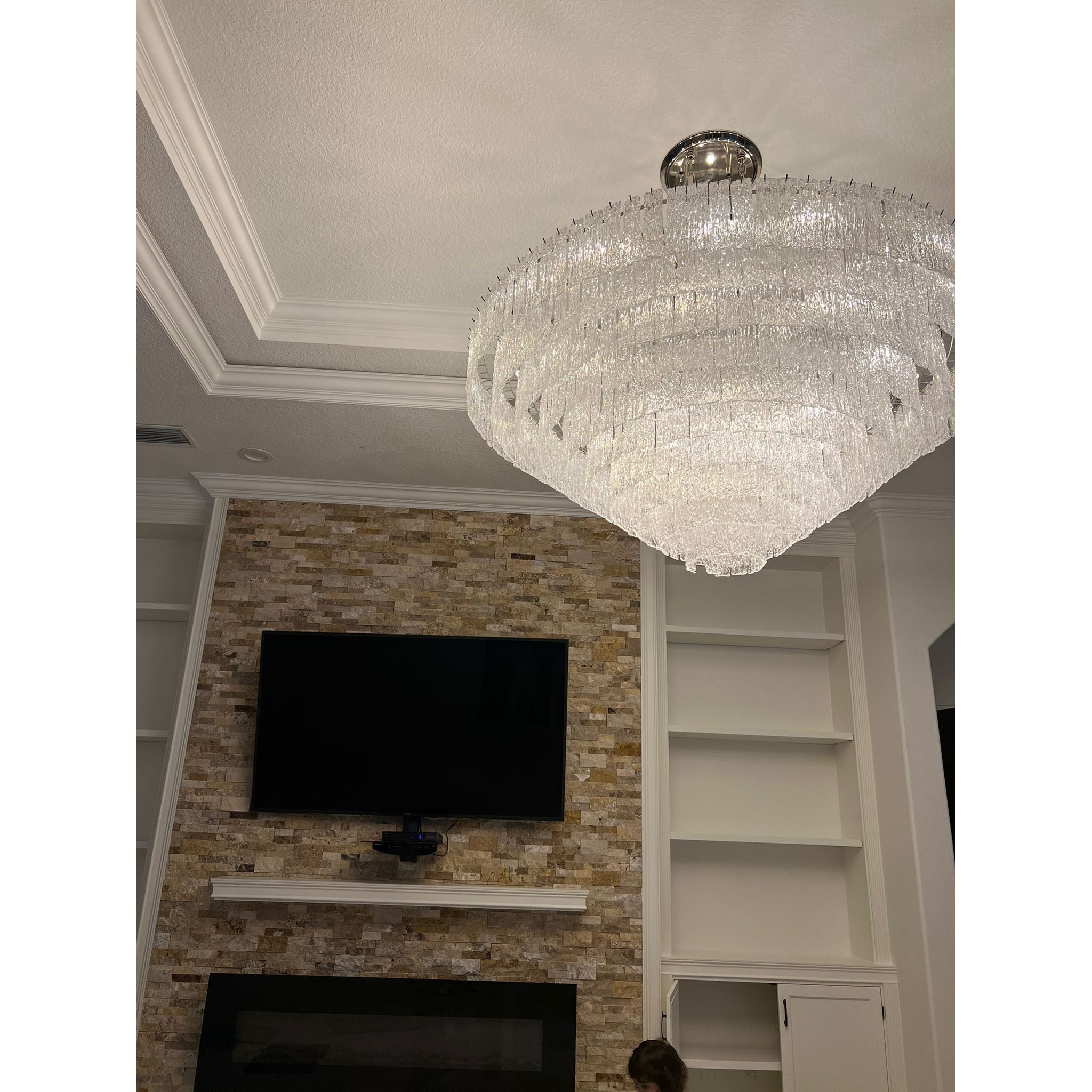 Giovanni Grande 65"W Round Murano Glass Chandelier LT-17434 - Italian Concept