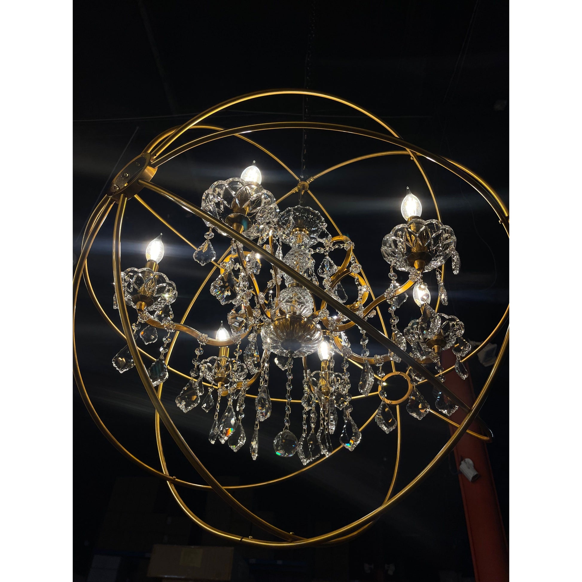 MN Iron Orb Crystal Chandelier - Italian Concept