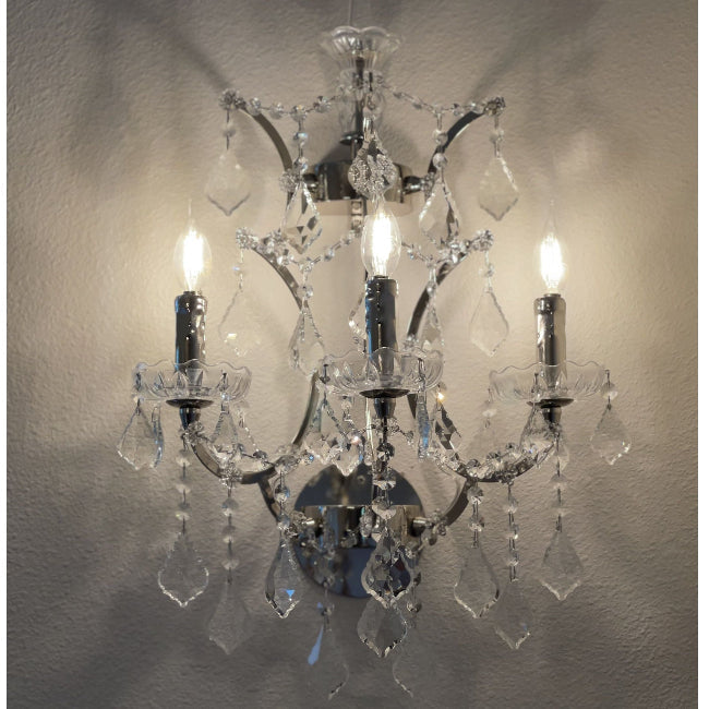 MN Orb Crystal 3L  Sconce - Italian Concept