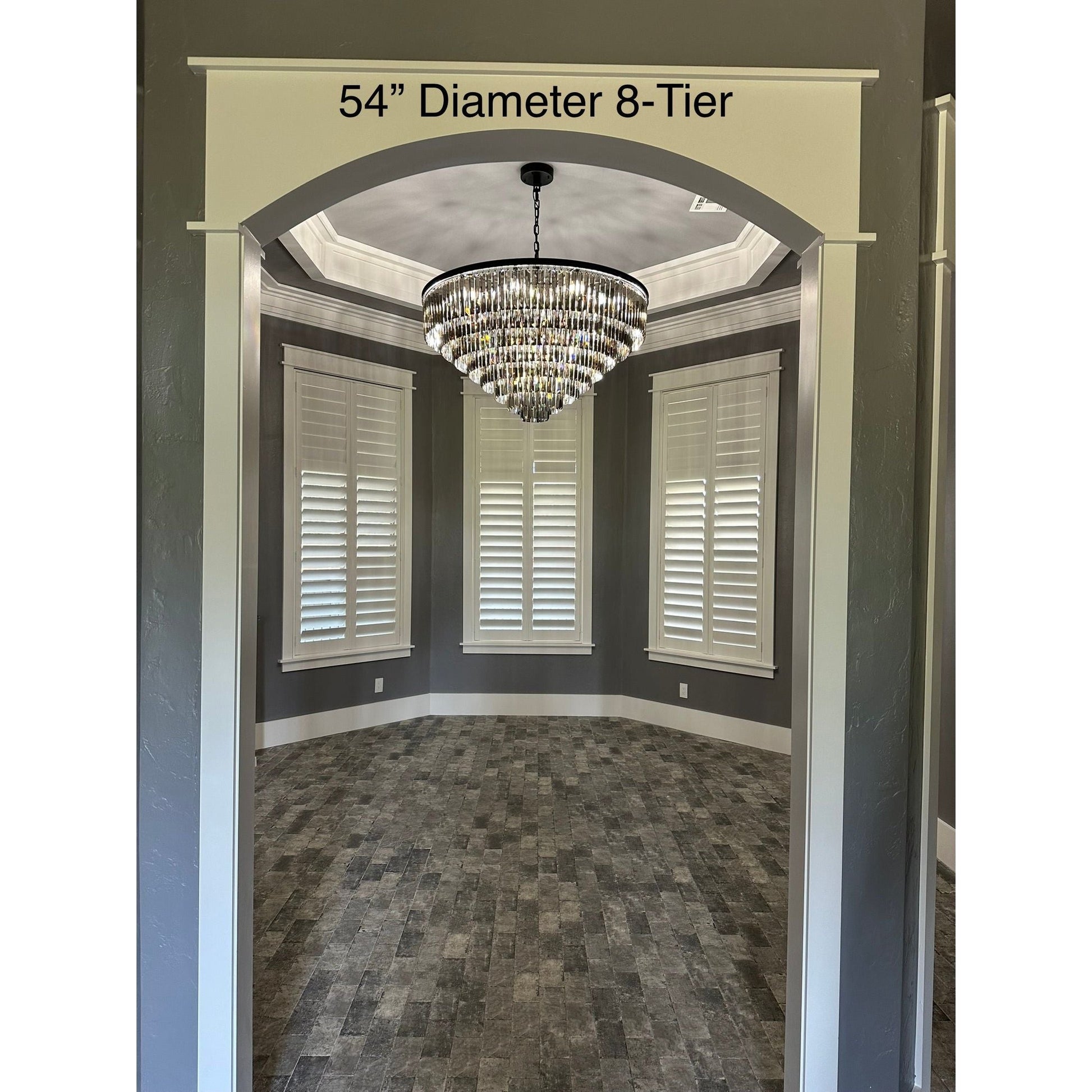 Odeon Crystal Fringe Round Chandelier Collection - Italian Concept