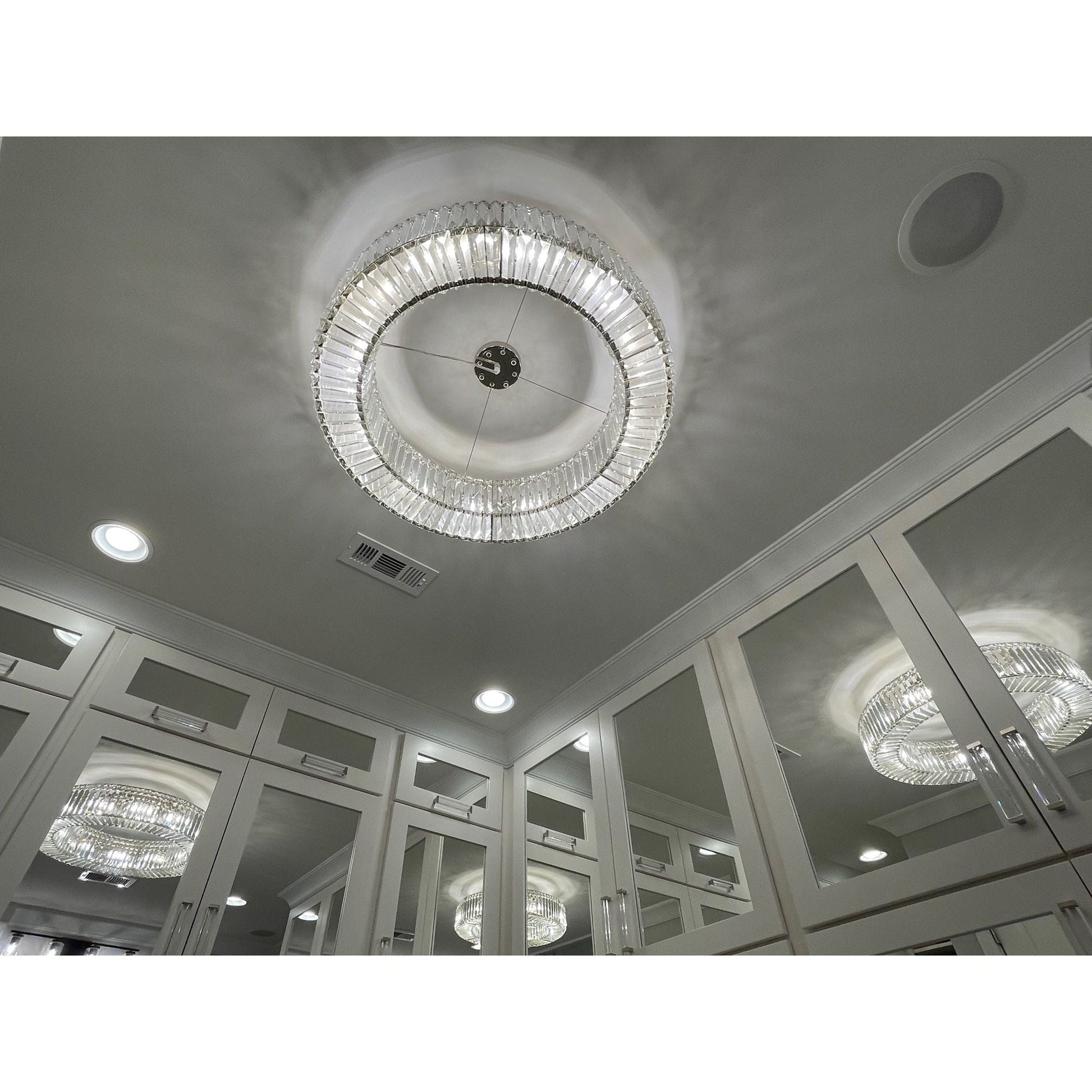 Jude Round Crystal Ring Chandelier - Italian Concept