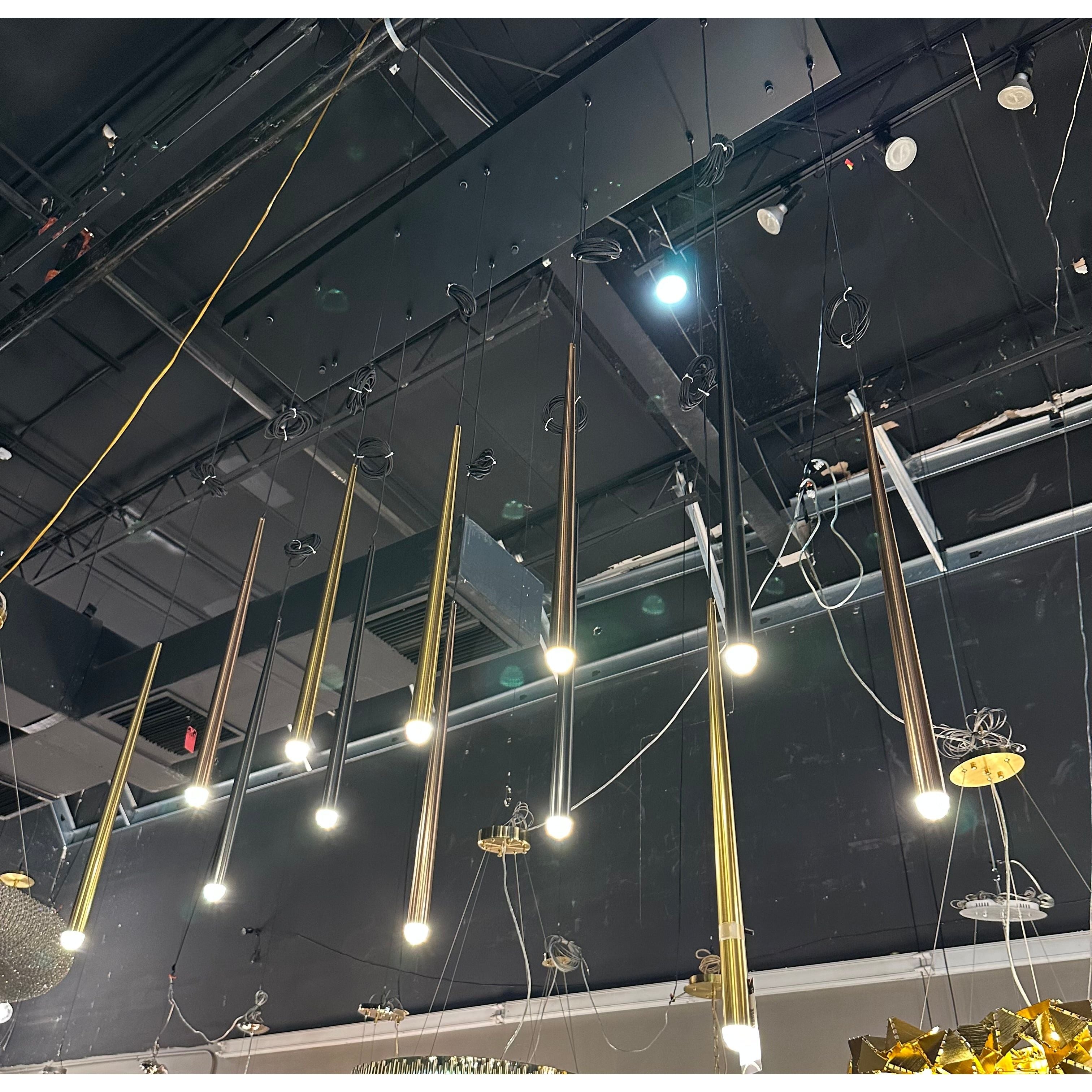 Anthropology Square Cluster Tubular Pendant Light - Italian Concept