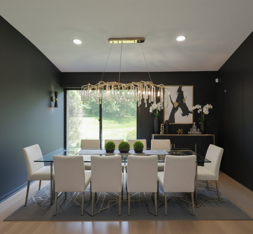 Livio Linear Organic Branching  Chandelier