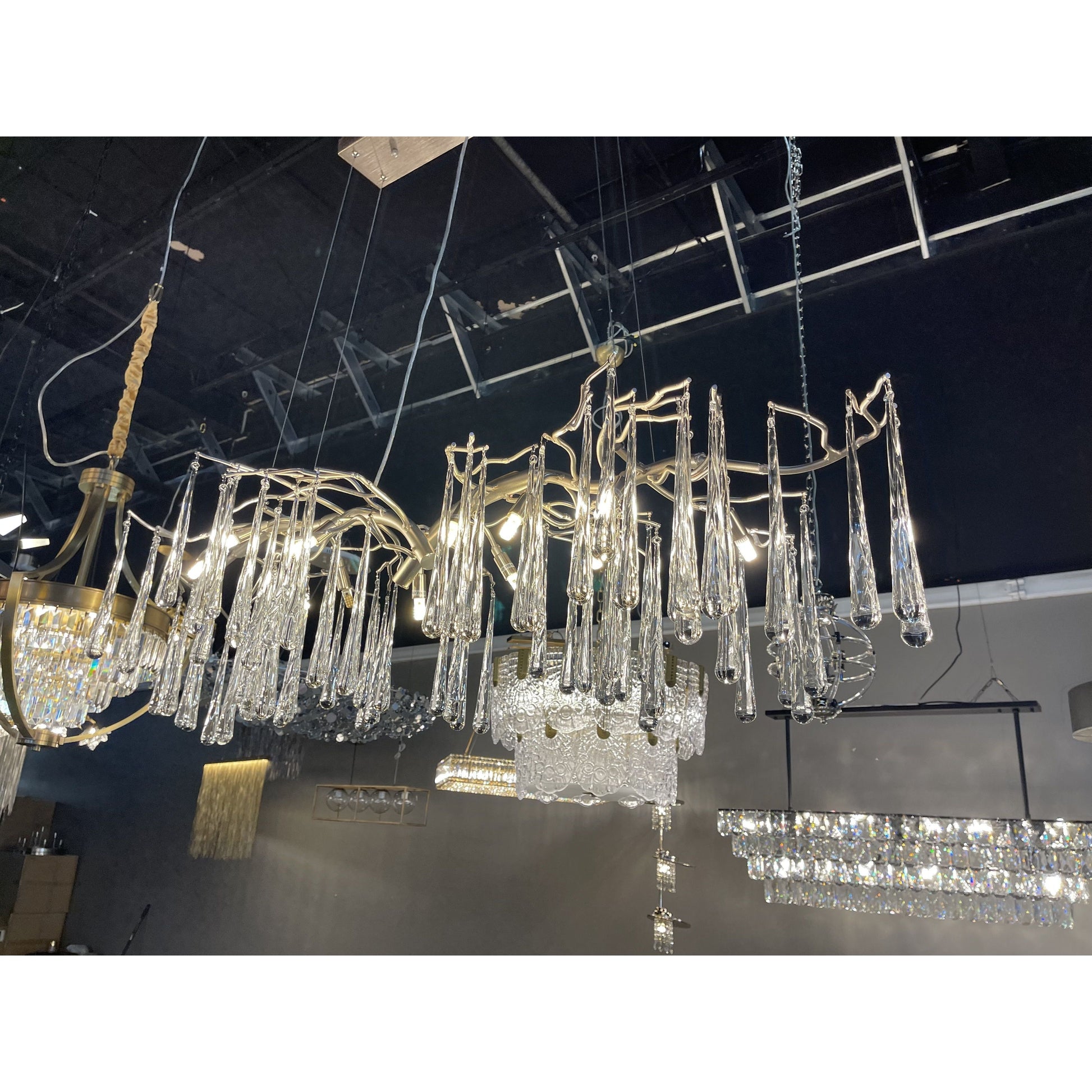 Lukas Linear Organic Branching  Chandelier - Italian Concept