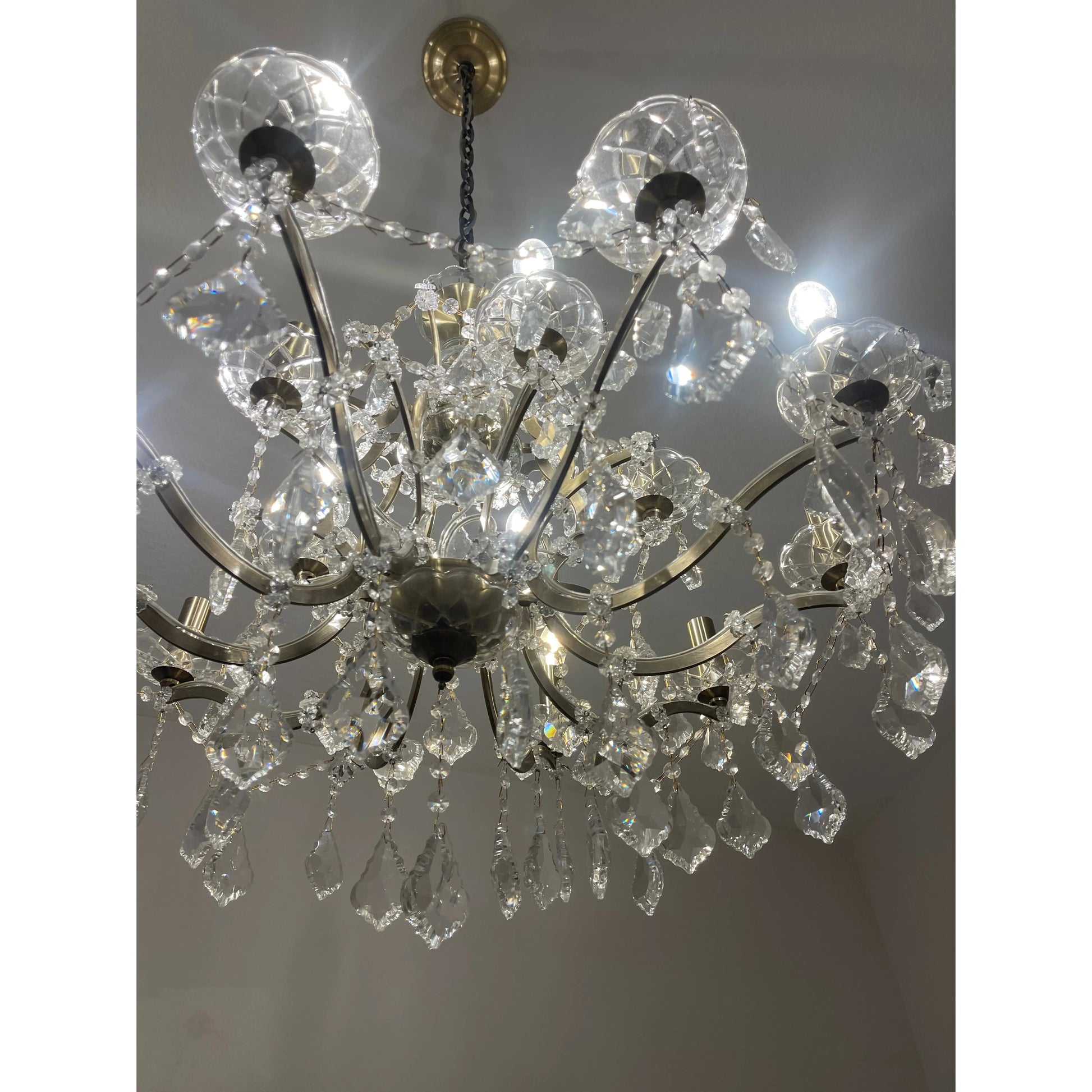 15 Light Rococo Maria Theresa Crystal Chandelier - Italian Concept - 