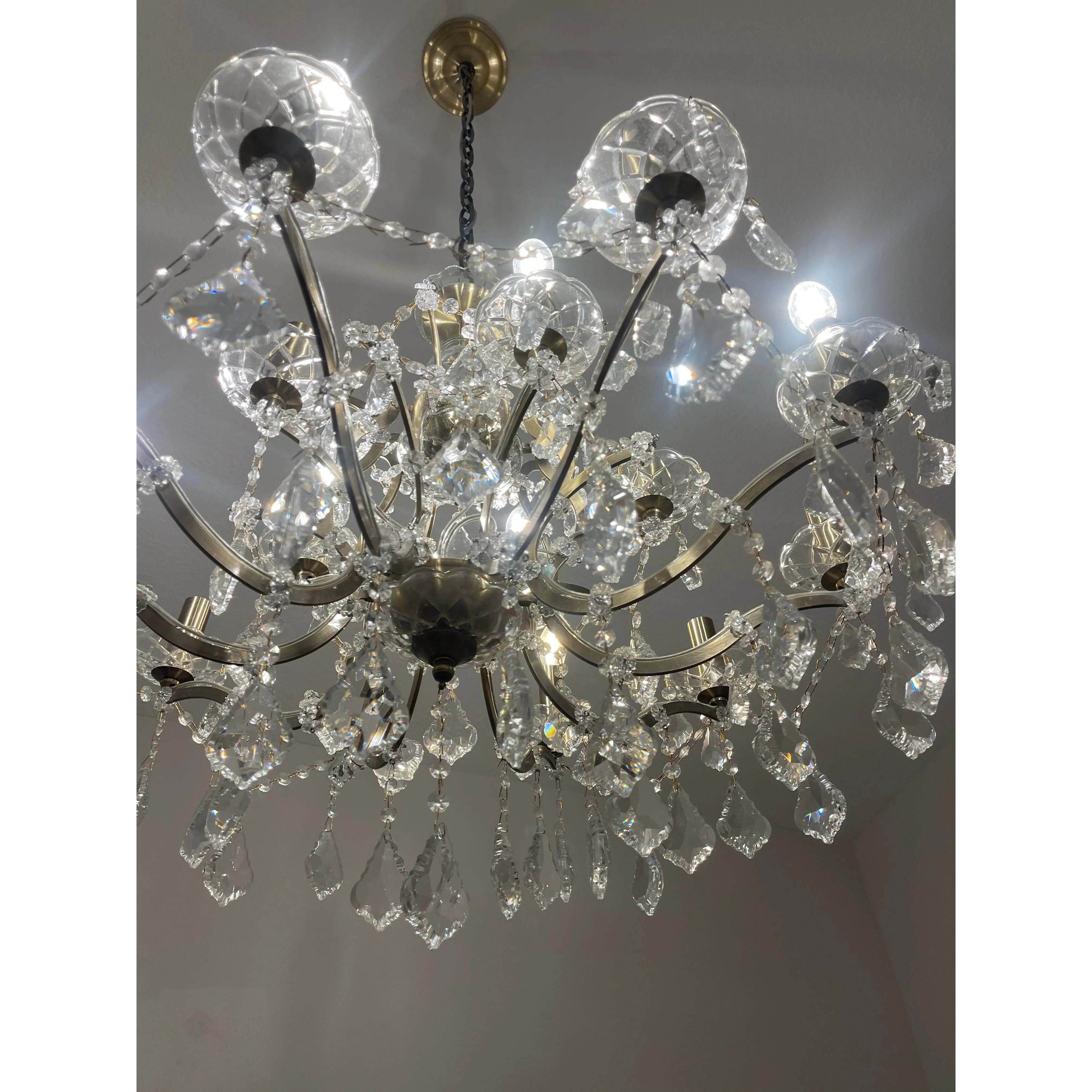 15 Light Rococo Maria Theresa Crystal Chandelier - Italian Concept - 