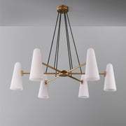 Saville Round Cone Glass Chandelier - Italian Concept