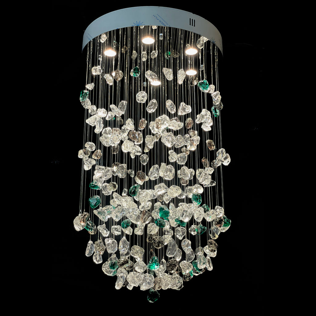 Rainfall Glass Gem Stone Chandelier - Italian Concept - 