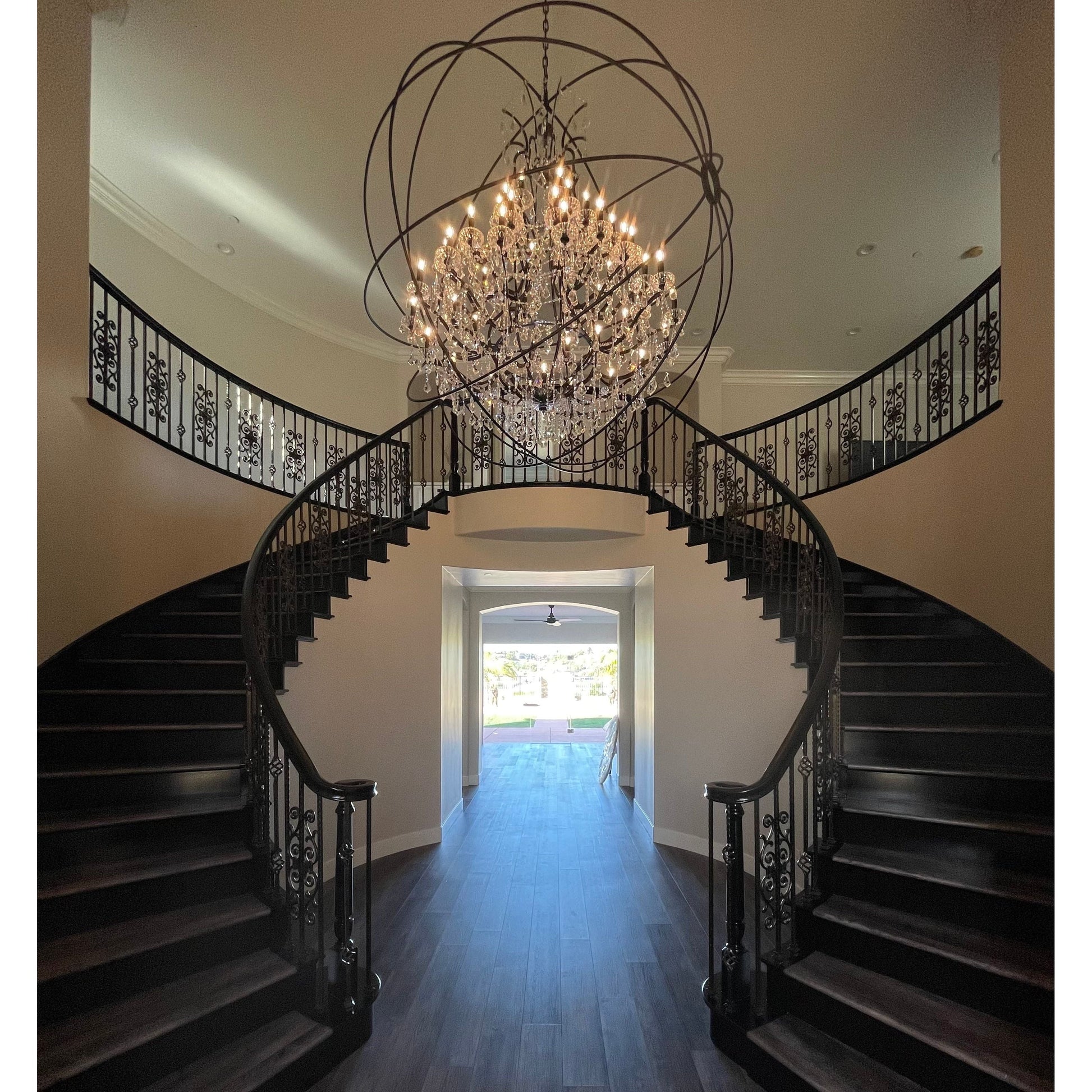 MN Iron Orb Crystal Chandelier - Italian Concept