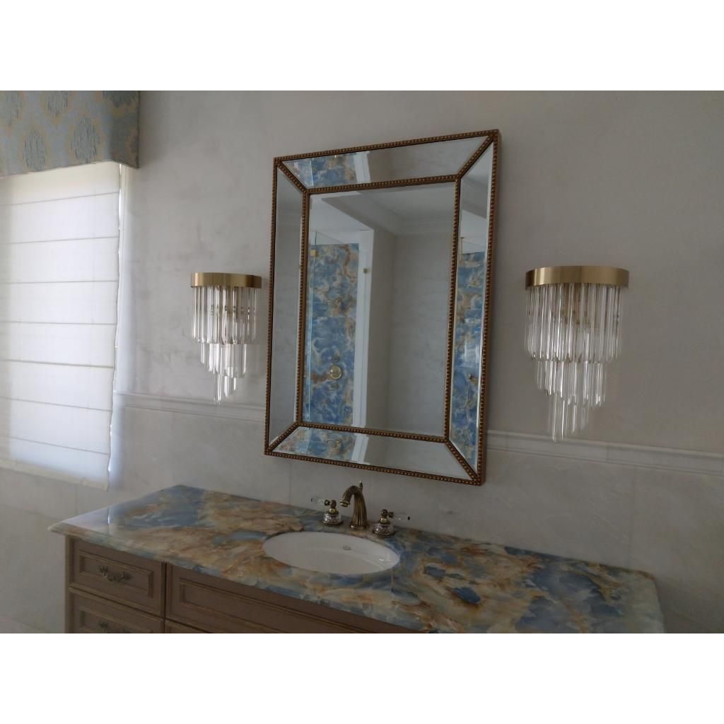 Twin Palms Crystal Sconce - Italian Concept