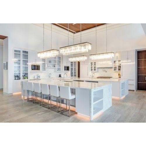 Apex Odeon Rectangular Fringe Crystal Chandelier - Italian Concept - 