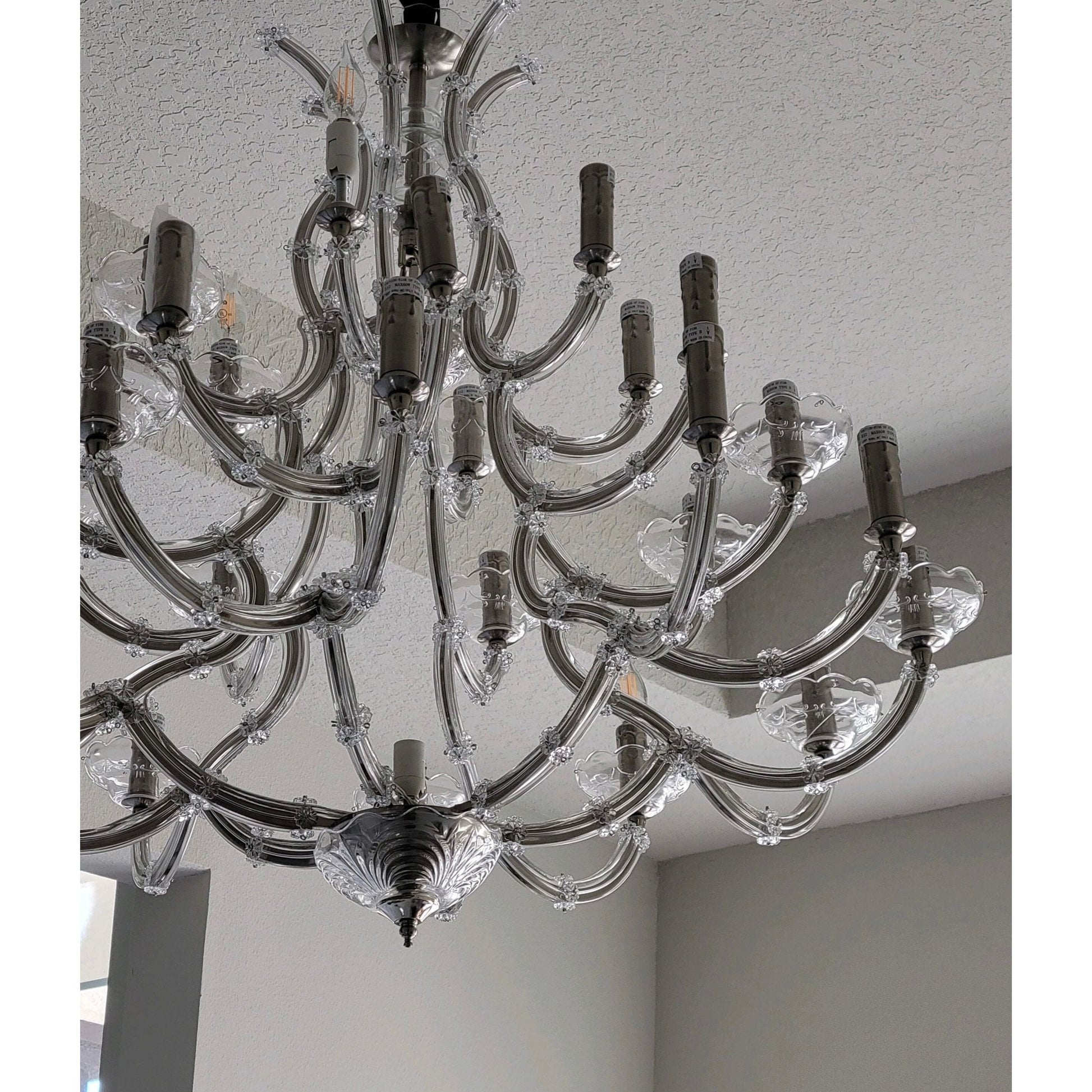 Leyla Maria Theresa 28 Light Crystal Chandelier - Italian Concept
