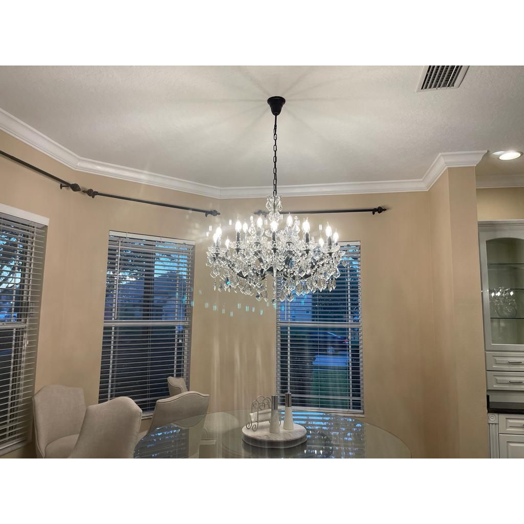 18 Light Maria Theresa Crystal Chandelier - Italian Concept