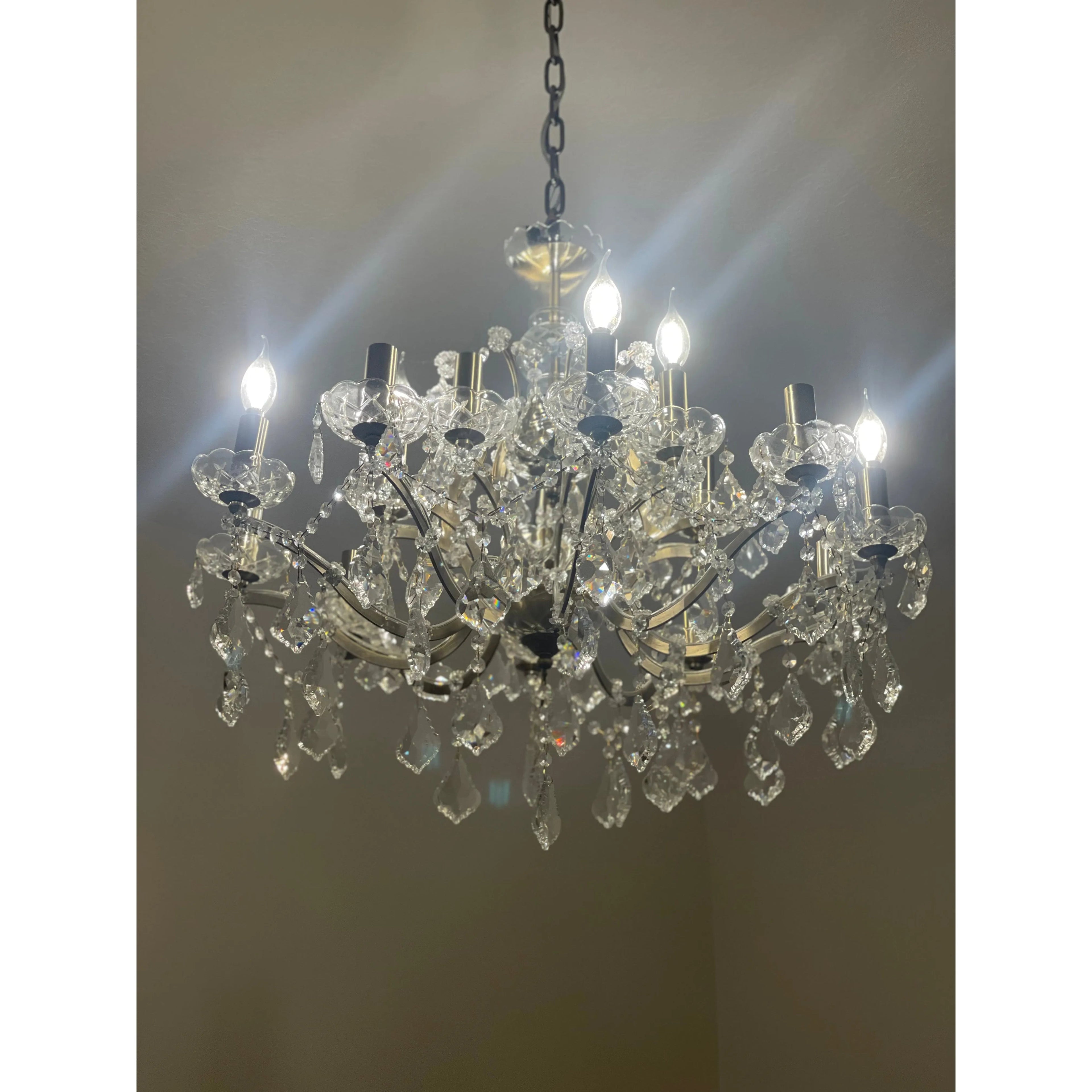 15 Light Rococo Maria Theresa Crystal Chandelier - Italian Concept - 