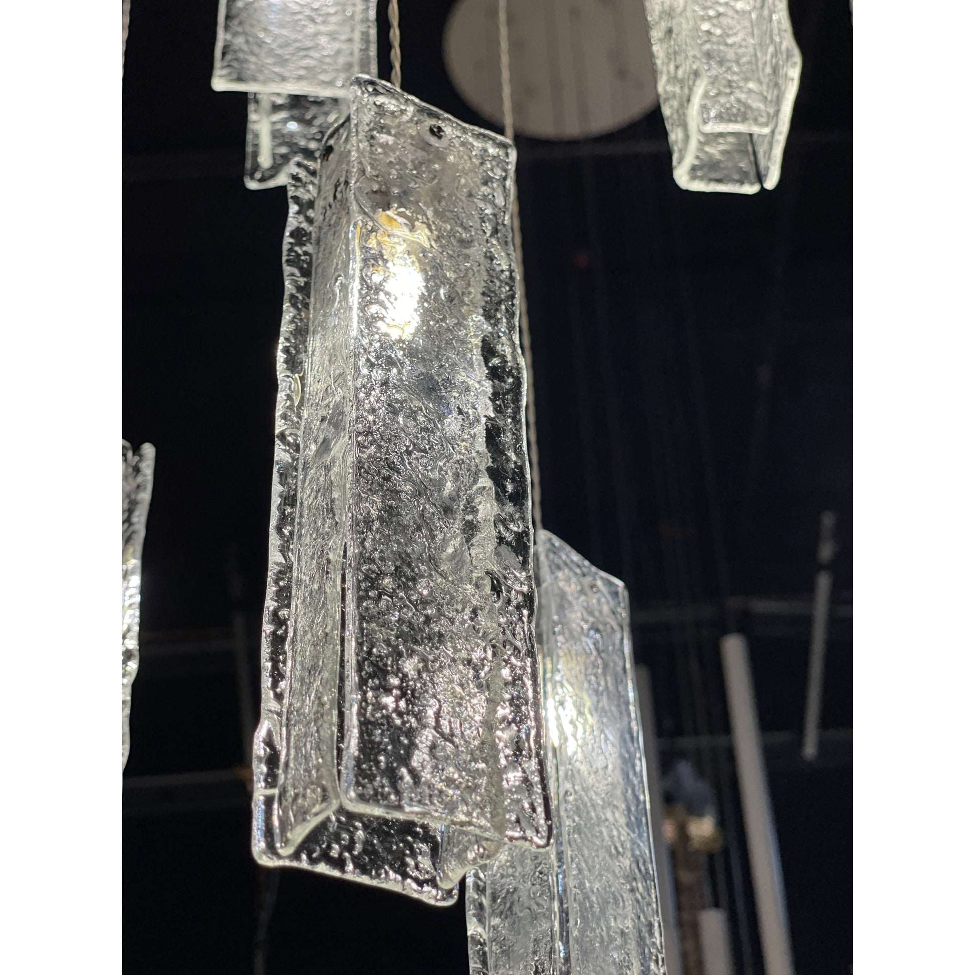 Rain Glass Tile Single Pendant Light - Italian Concept