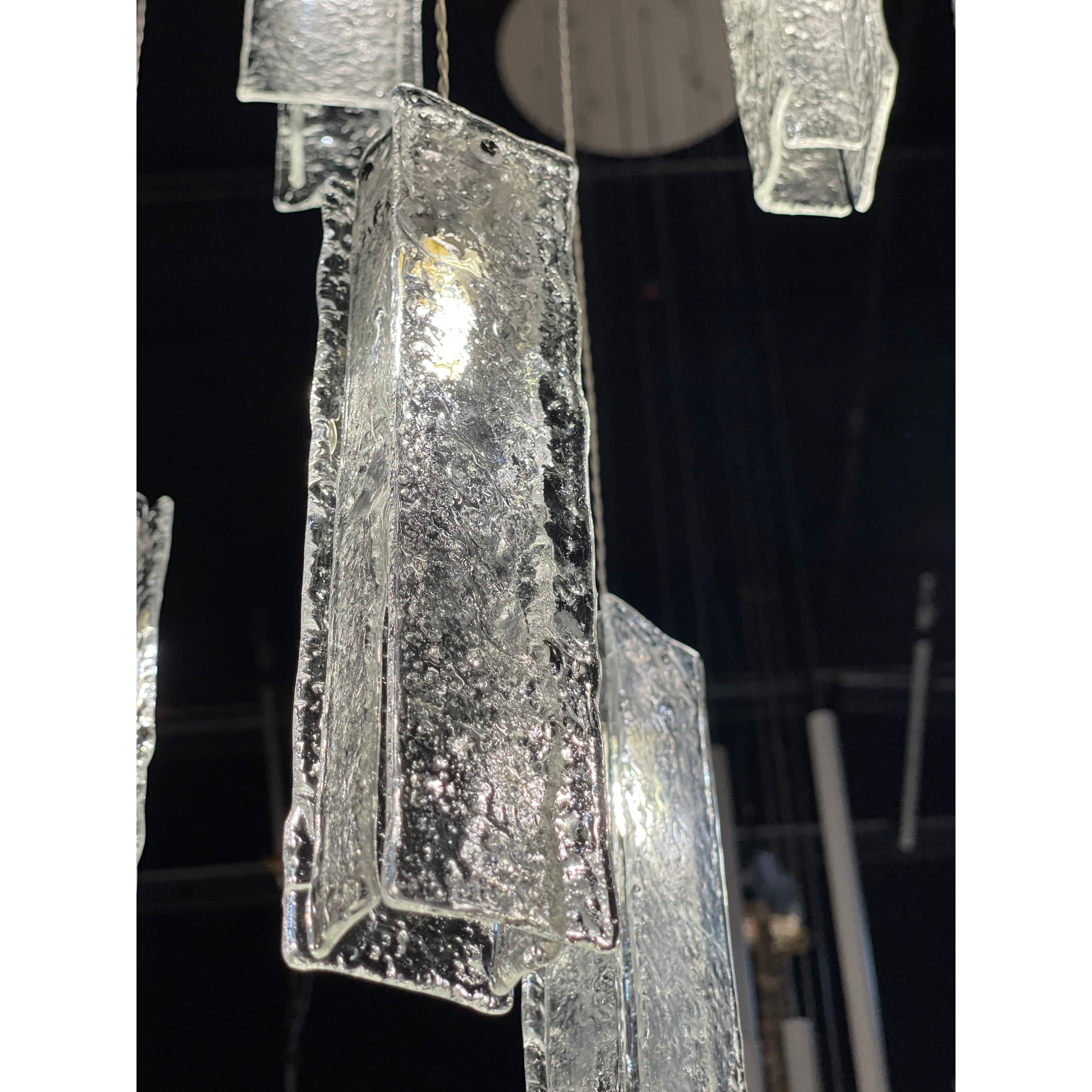 Rain Glass Tile Single Pendant Light - Italian Concept
