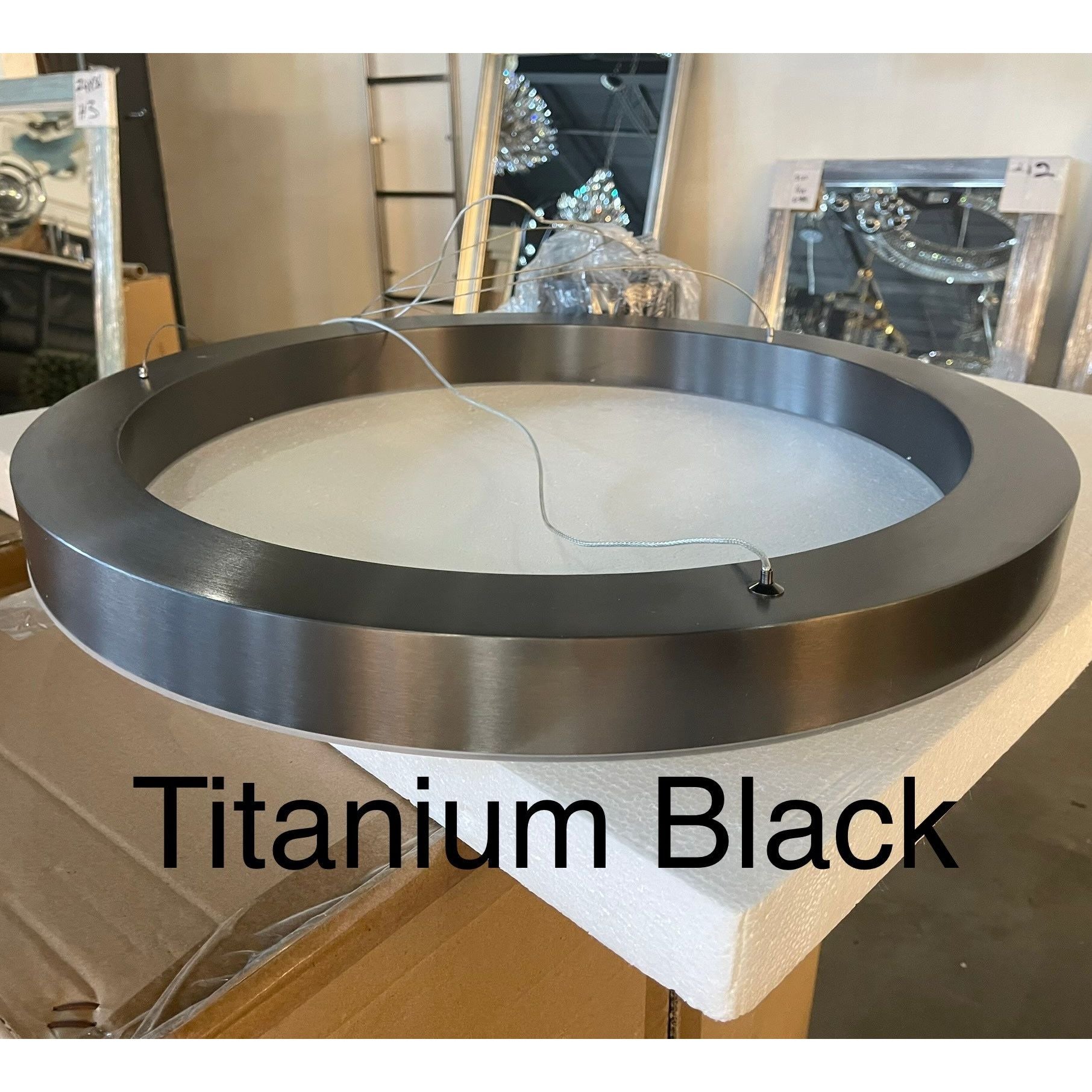 Liana Round 5-Ring Double LED Chandelier - Italian Concept