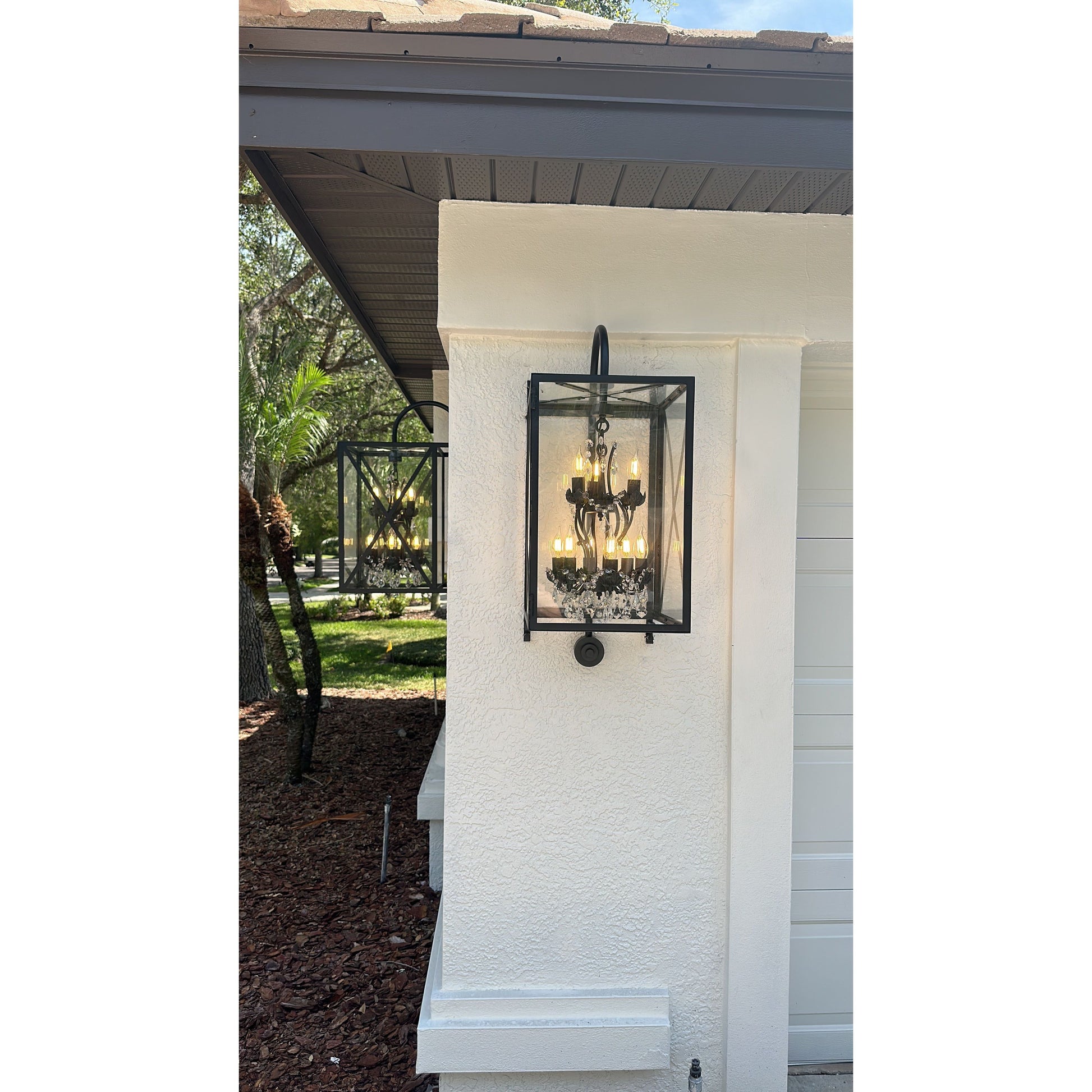 Outdoor Sconce Large Rococo Crystal Chandelier - Chandelier