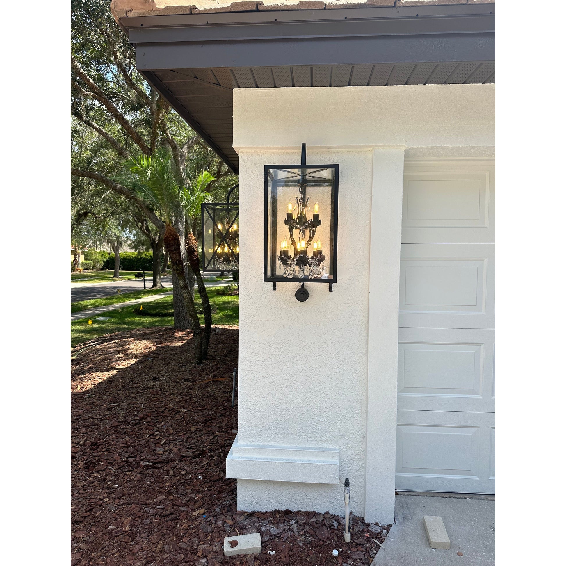 Outdoor Sconce Large Rococo Crystal Chandelier - Chandelier