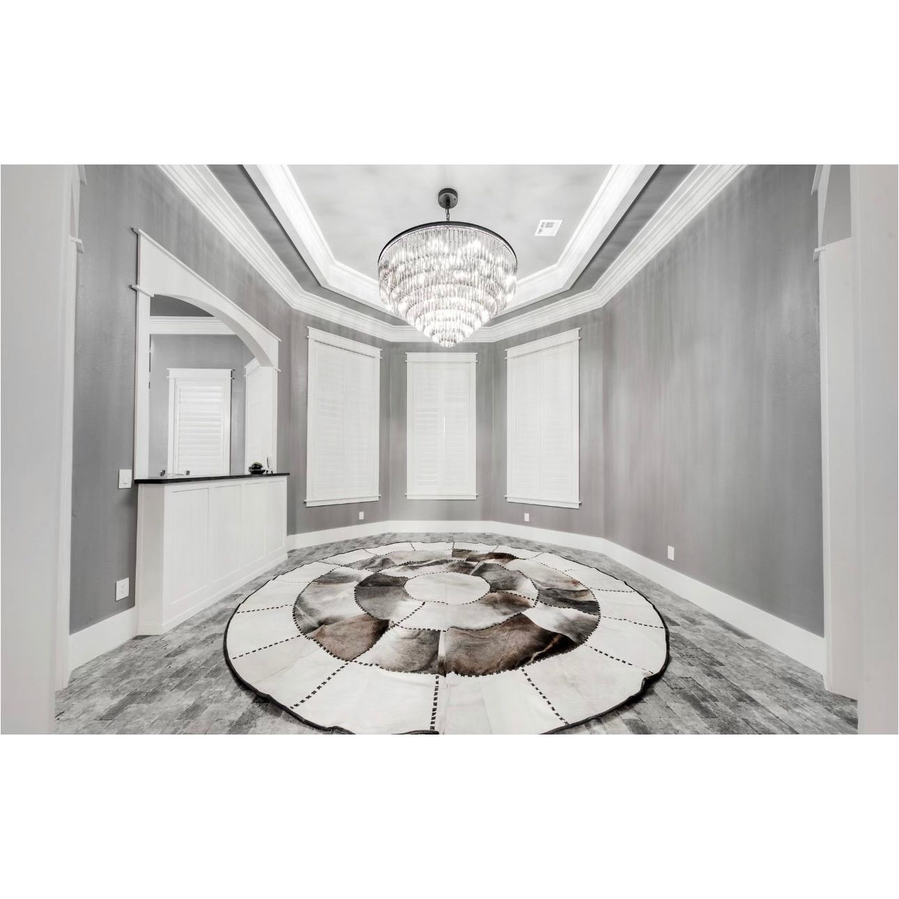 Odeon Crystal Fringe Round Chandelier Collection - Italian Concept