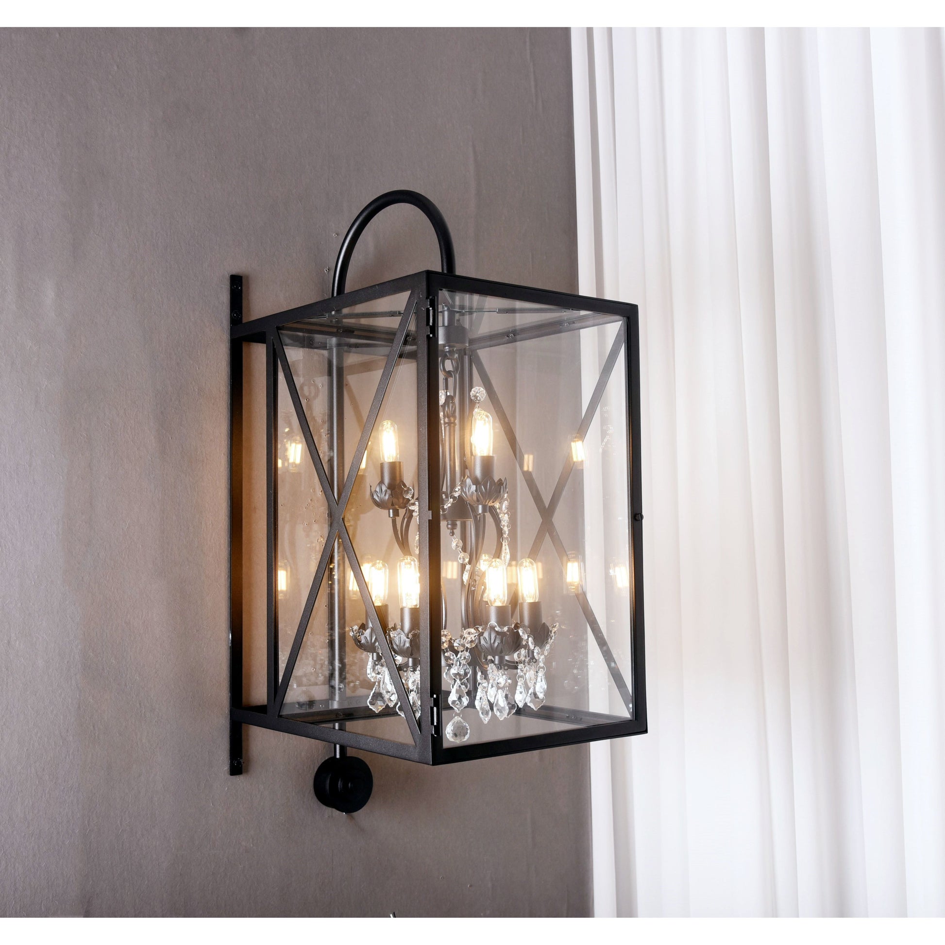 Outdoor Sconce Large Rococo Crystal Chandelier - Chandelier