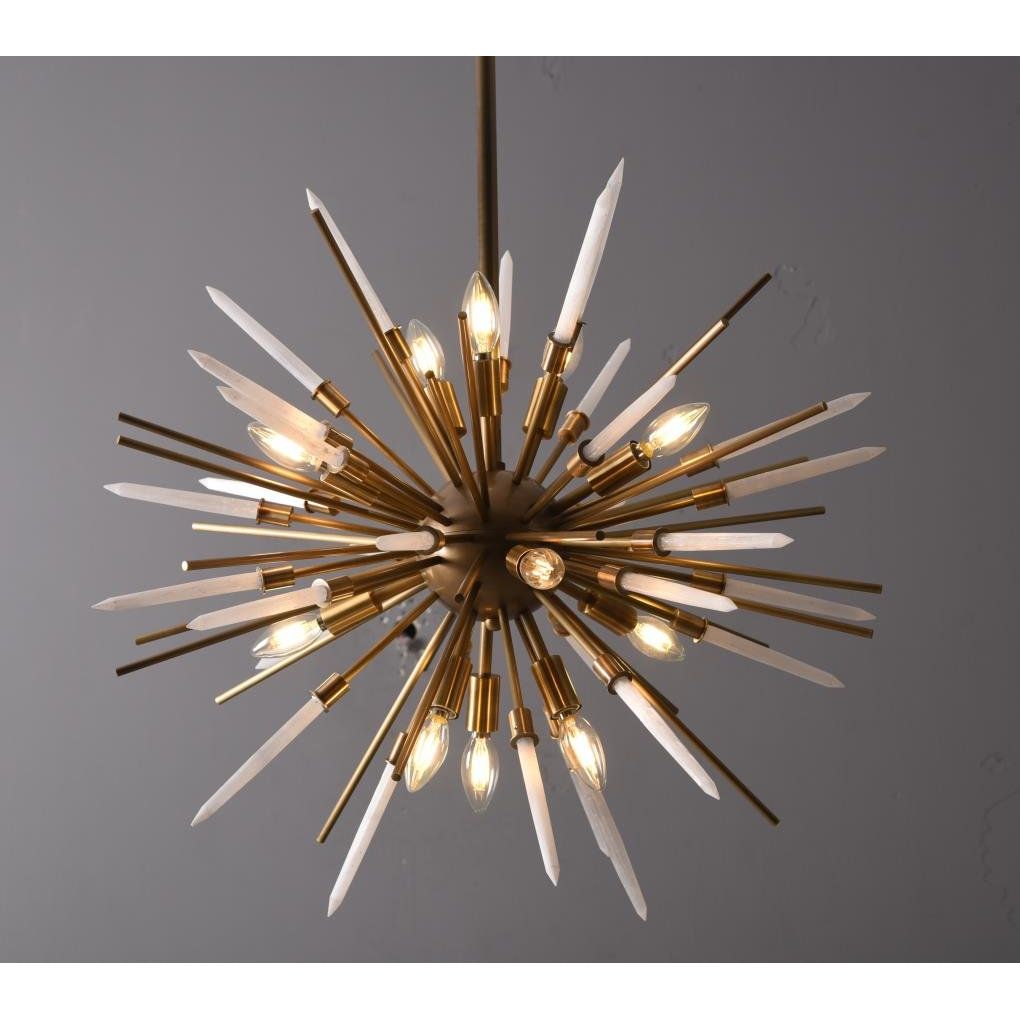 Marble Sputnik Starburst Chandelier - Italian Concept - 