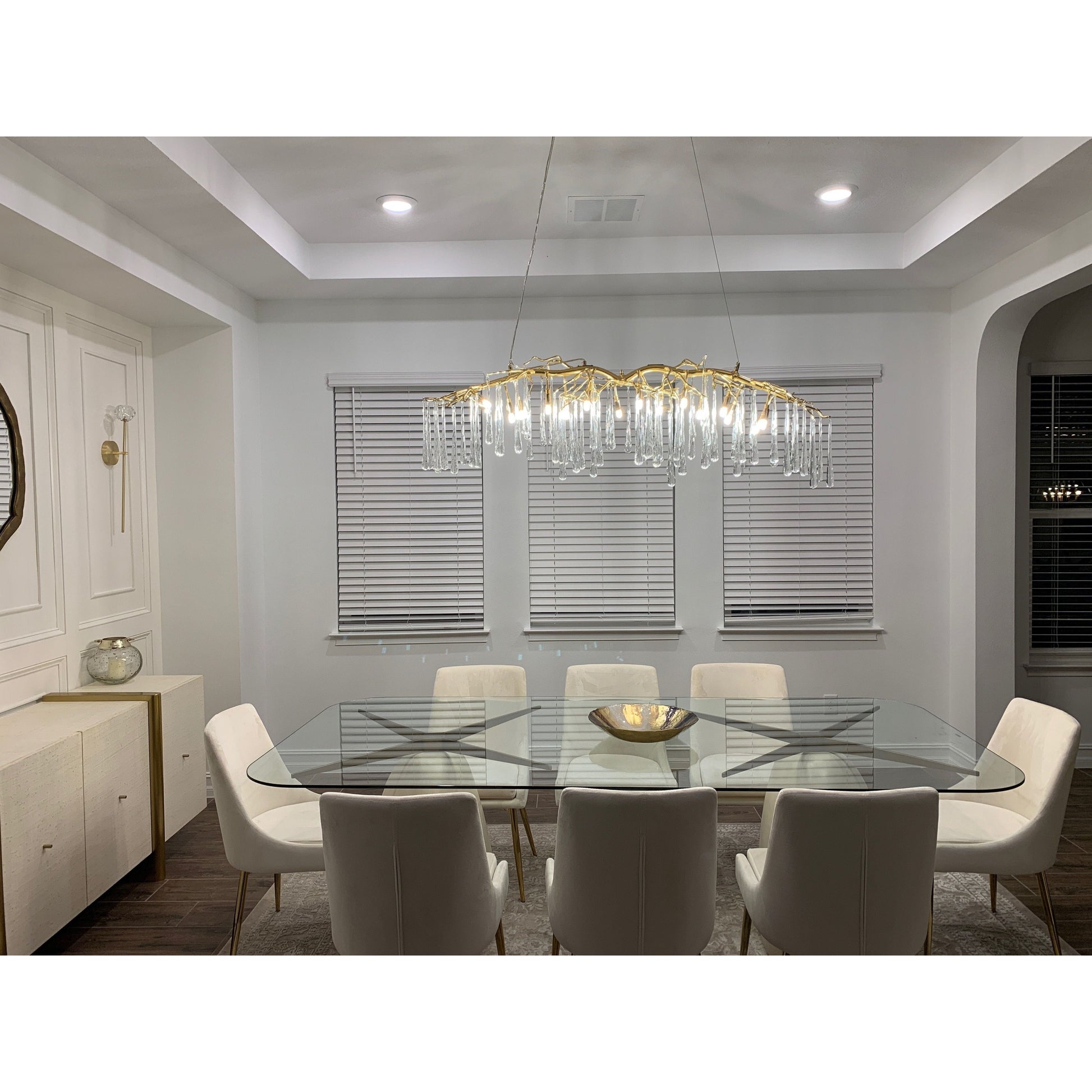Lukas Linear Organic Branching  Chandelier - Italian Concept