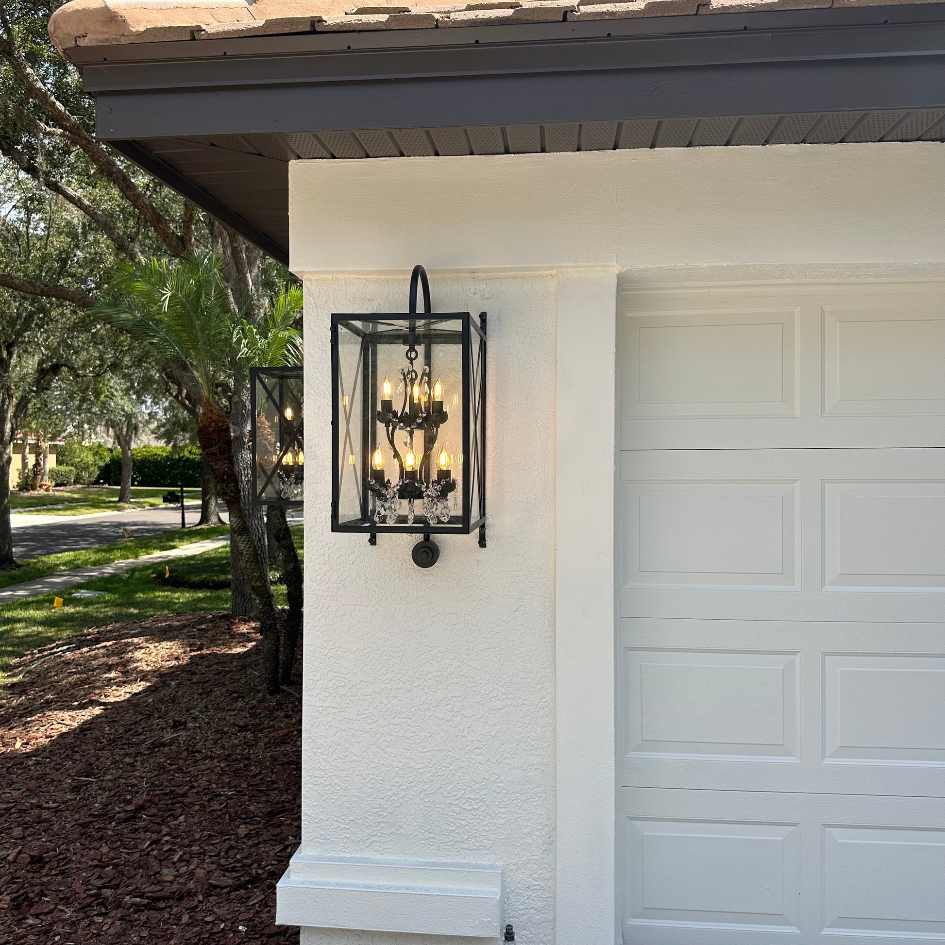 Outdoor Sconce Large Rococo Crystal Chandelier - Chandelier