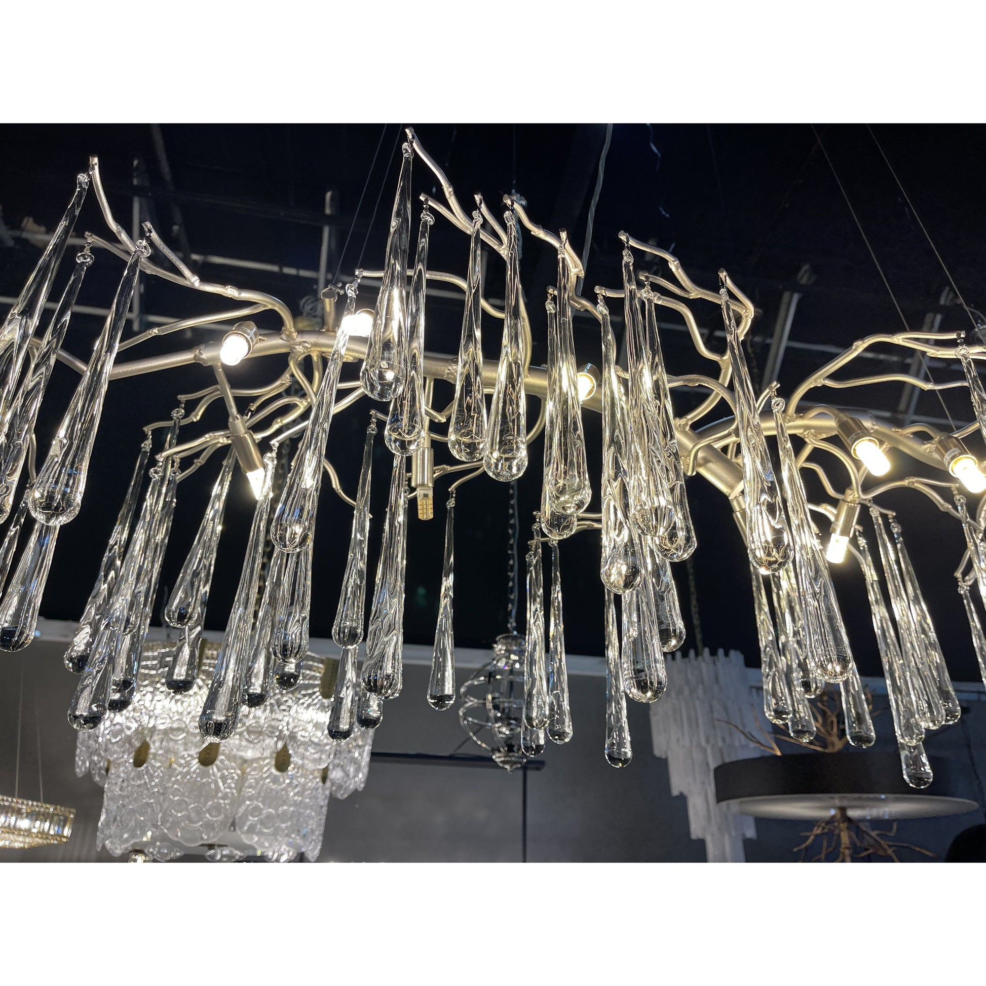 Lukas Linear Organic Branching  Chandelier - Italian Concept