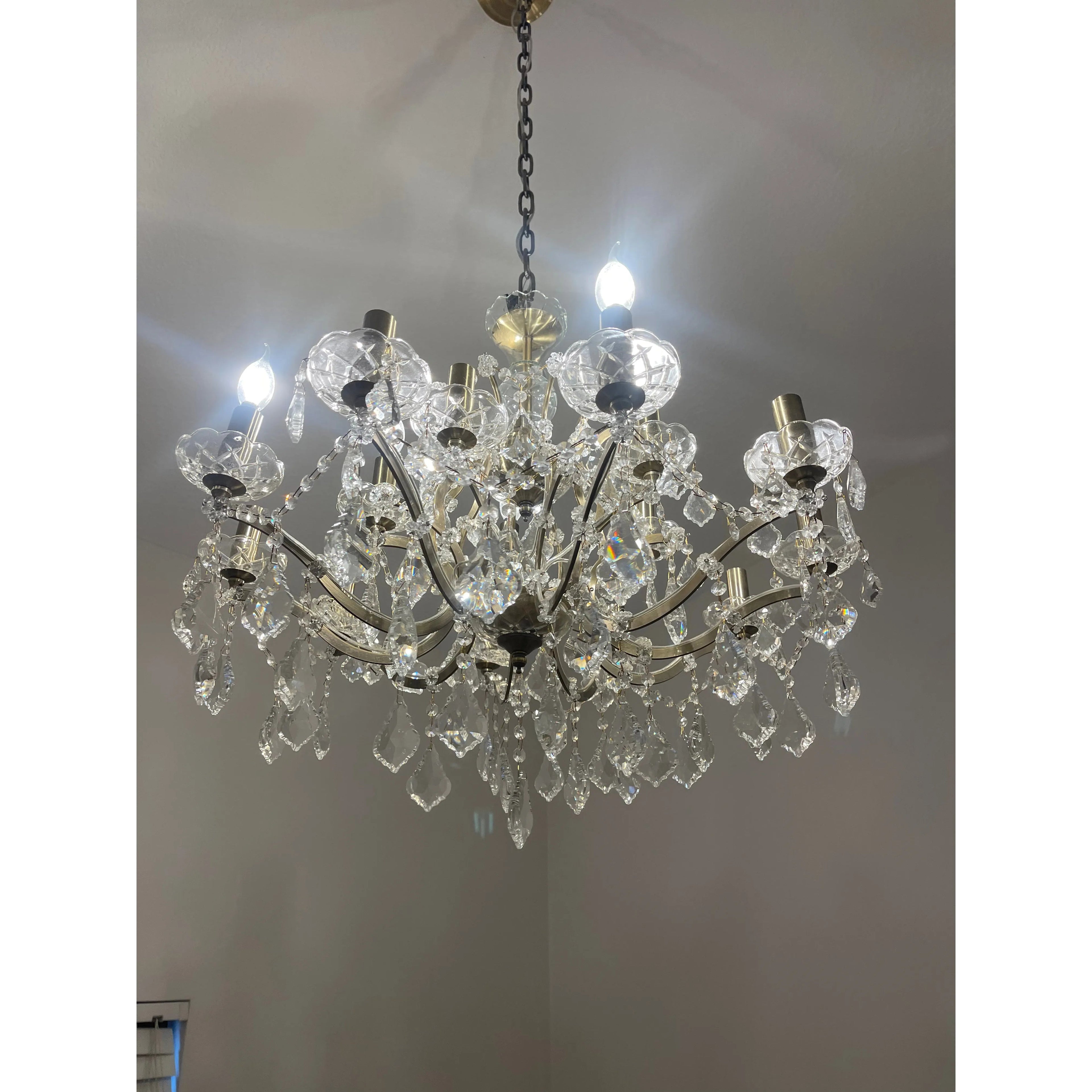 15 Light Rococo Maria Theresa Crystal Chandelier - Italian Concept - 