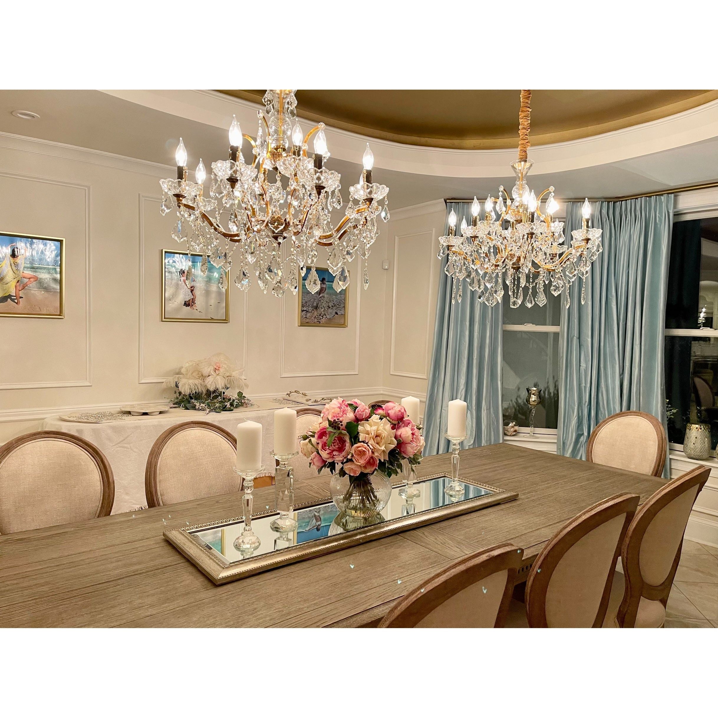 15 Light Rococo Maria Theresa Crystal Chandelier - Italian Concept - 