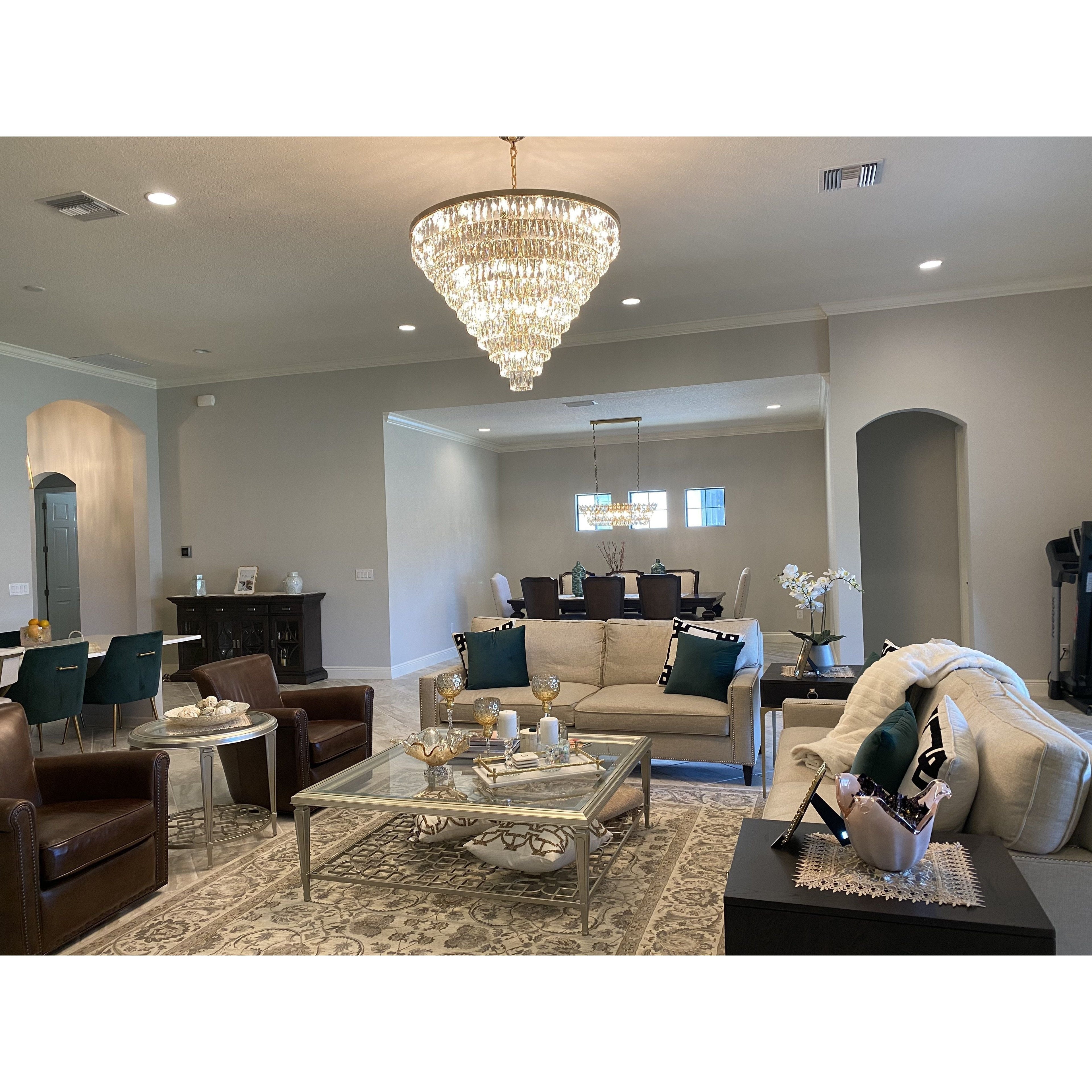 Glacier Odeon Crystal Fringe Chandelier - Italian Concept