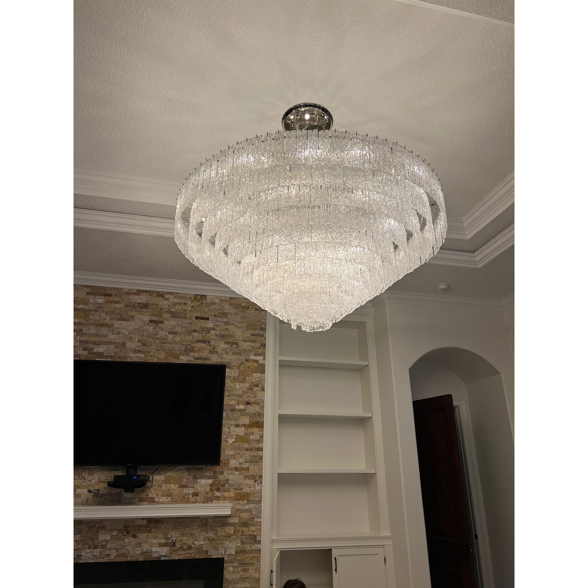 Giovanni Grande 65"W Round Murano Glass Chandelier LT-17434 - Italian Concept